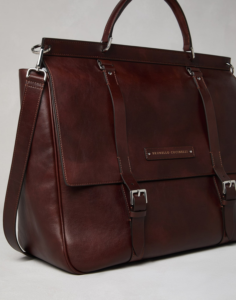 Calfskin casual briefcase 3