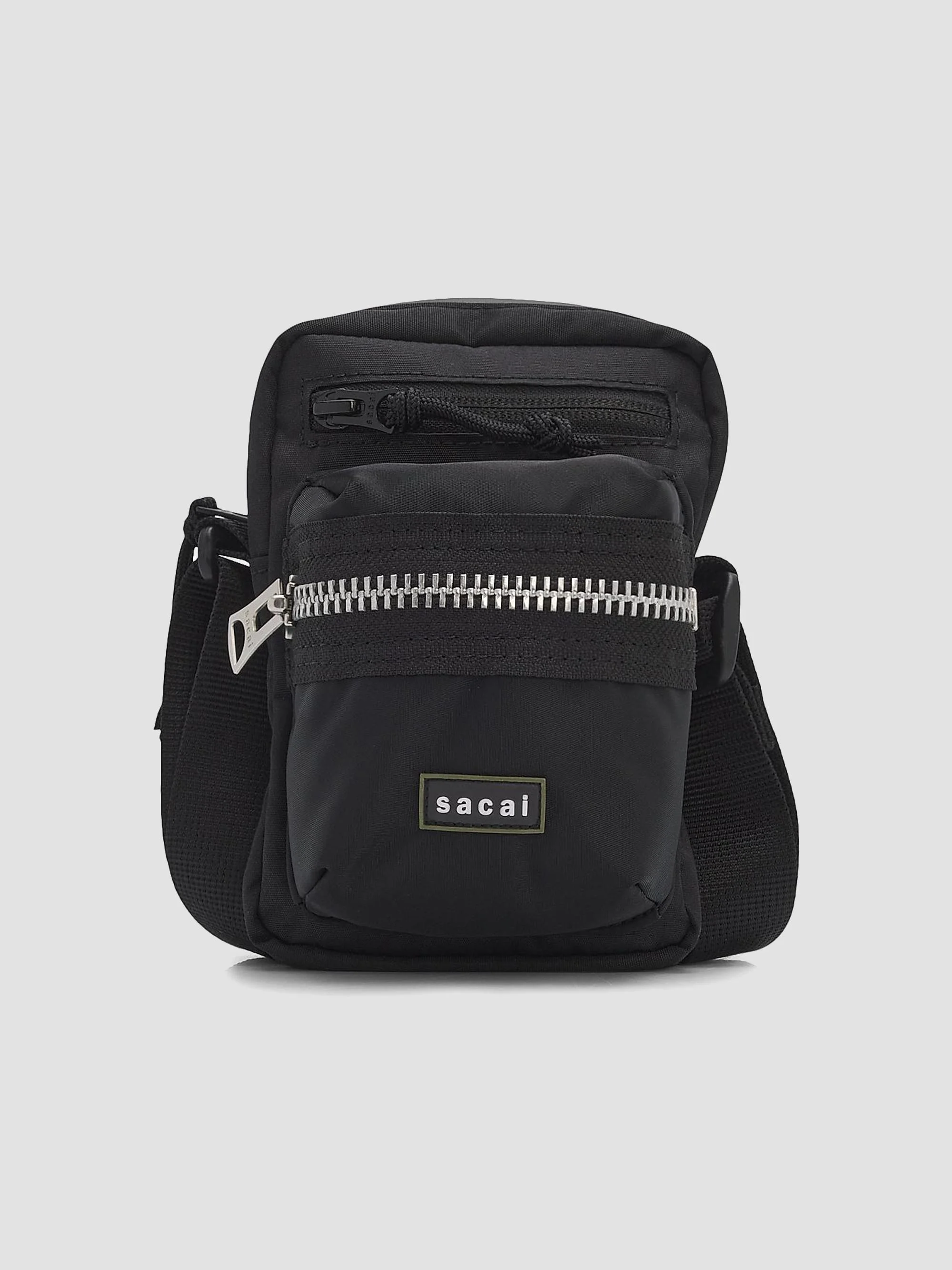 Men's Pocket Pouch Crossbody Bag - Black - 1