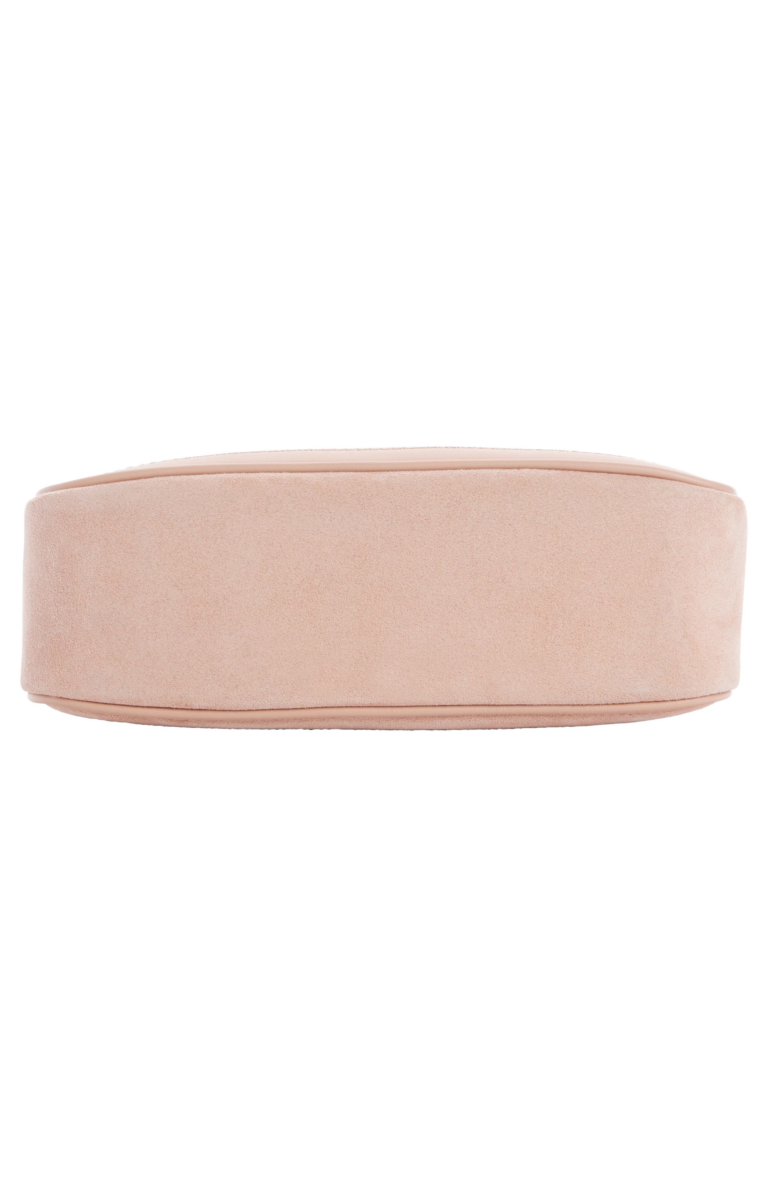 Balmain B-Army Suede & Leather Hobo Bag in 0Dx Light Pink at Nordstrom - 5