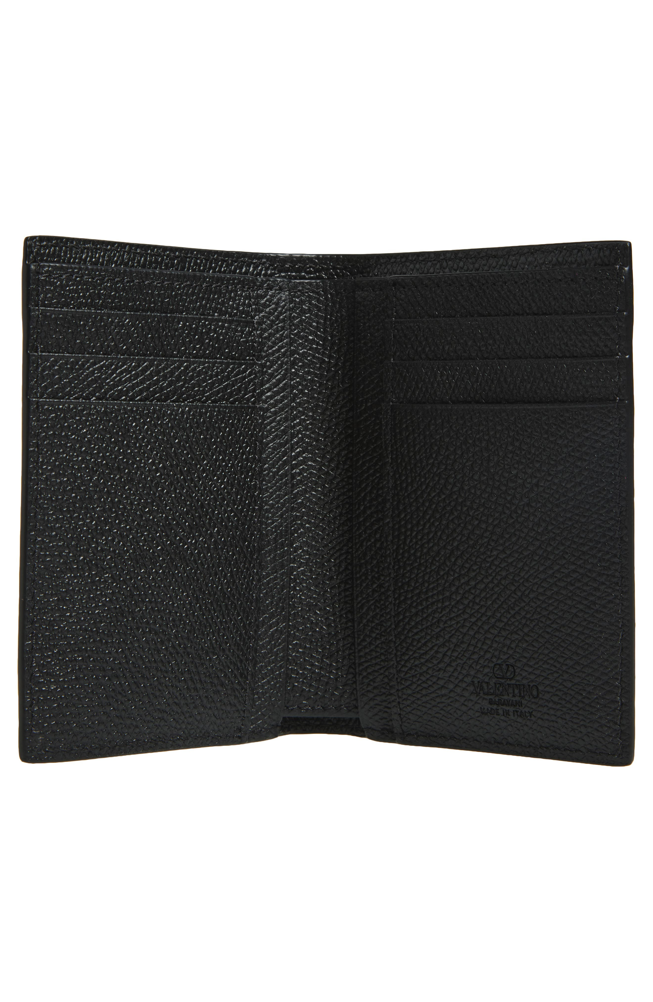 Valentino Garavani VLOGO Signature Bifold Leather Card Holder in Black at Nordstrom - 2