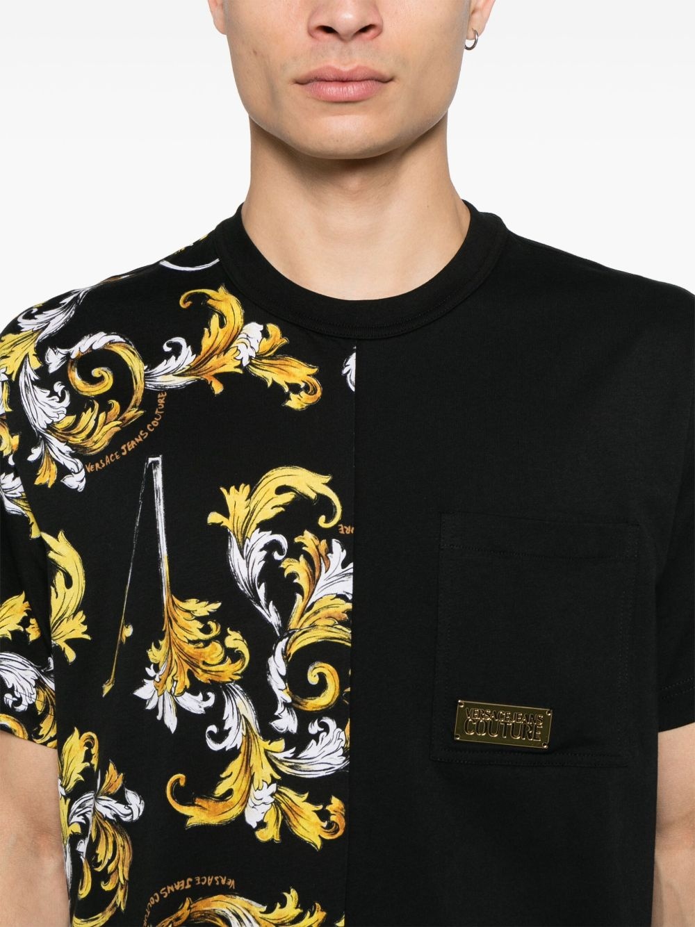 Barocco-print T-shirt - 4