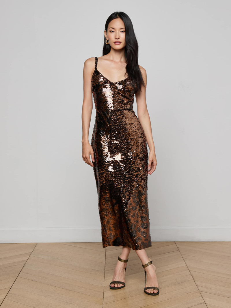 L'AGENCE Noella Sequin Dress outlook