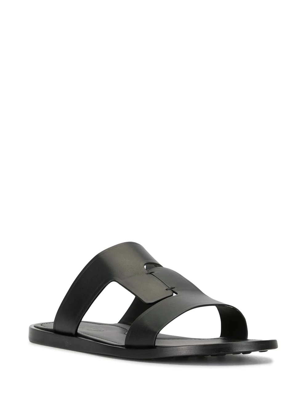 flat leather sandals - 2