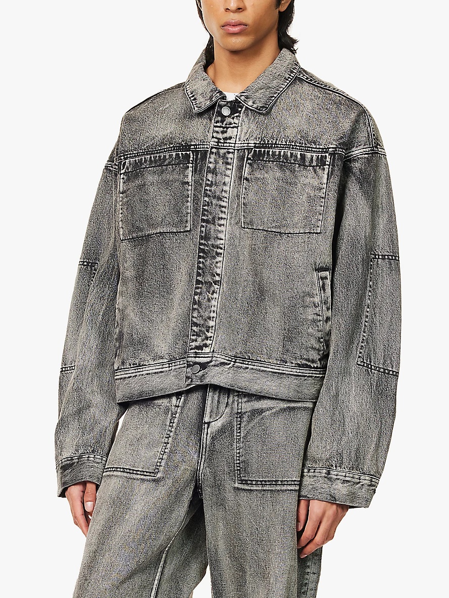 Gem acid-wash regular-fit denim jacket - 3