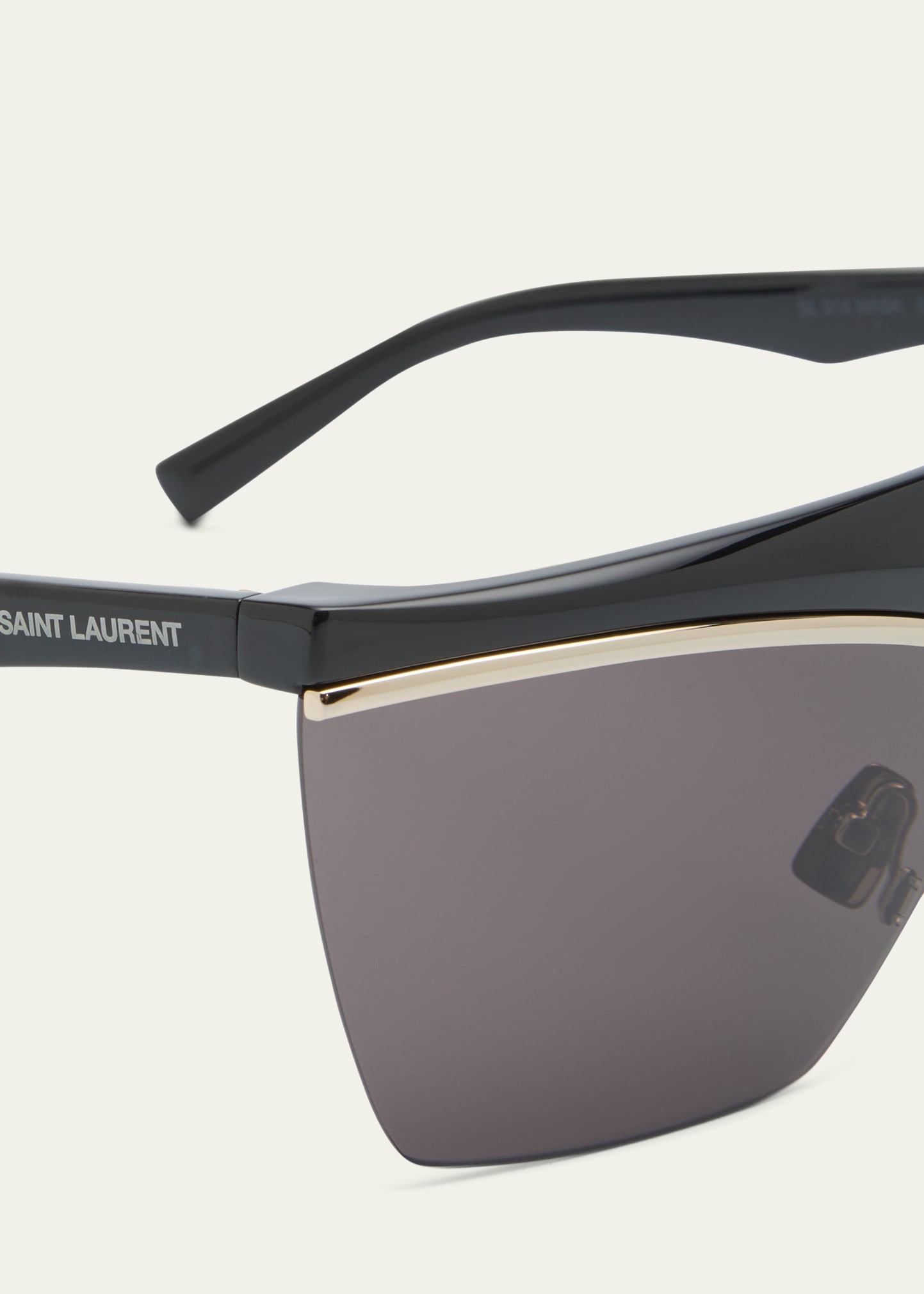 Logo Acetate Shield Sunglasses - 3