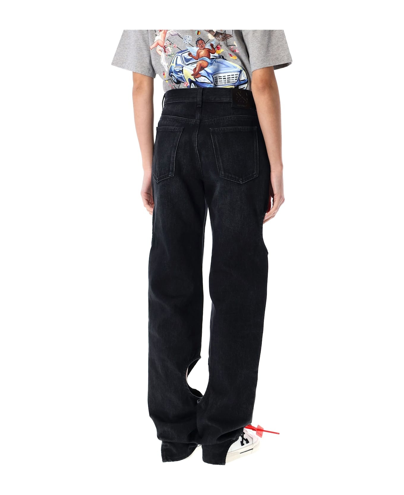 'meteor' Black Denim Jeans - 2
