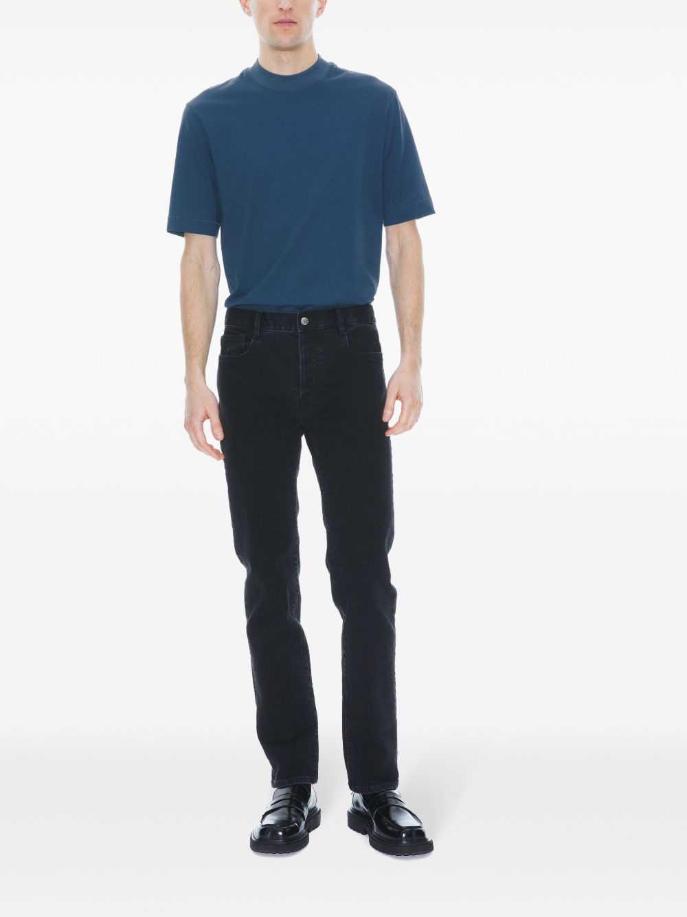 washed straight-jeans - 2