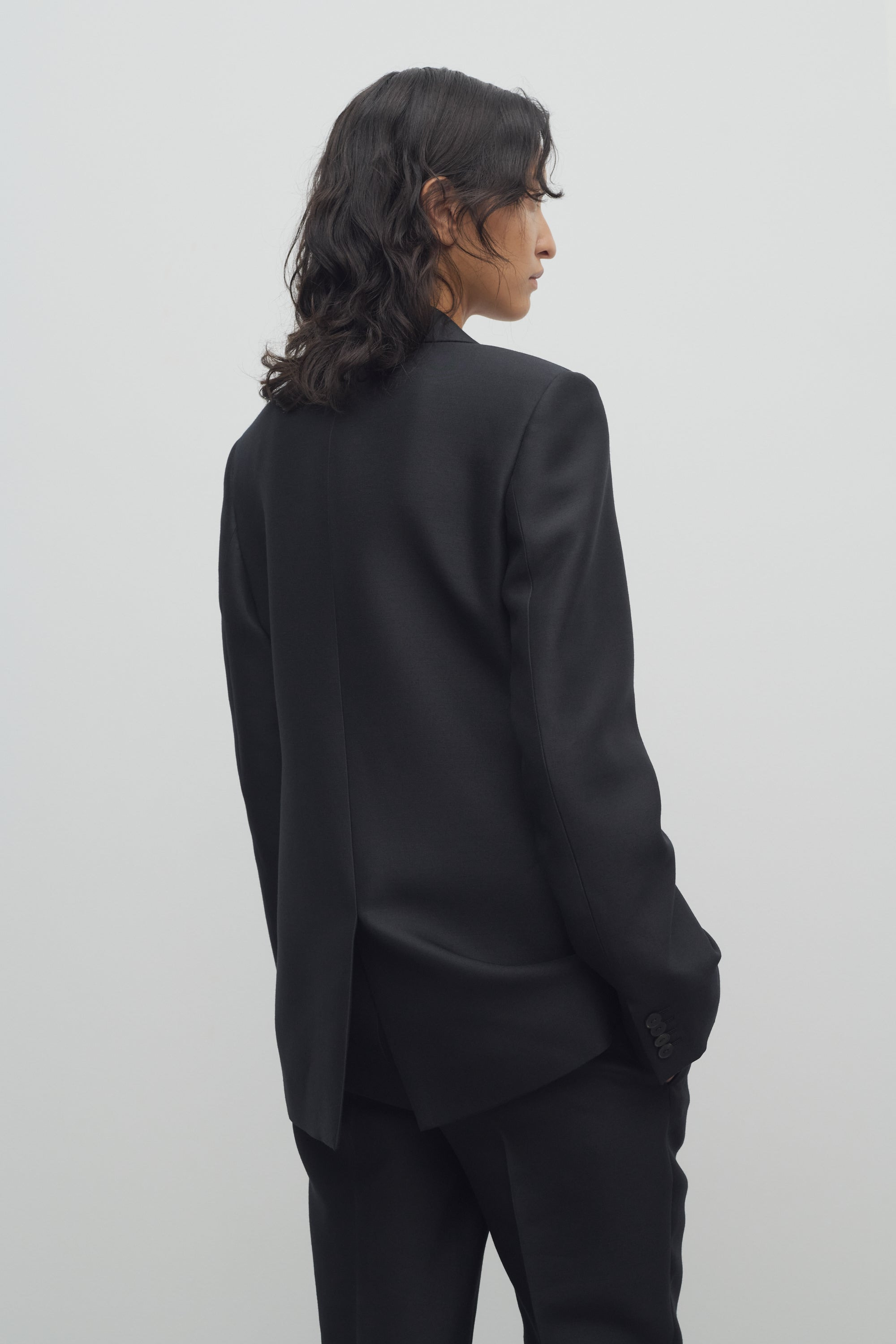 Harlee Jacket in Wool and Silk - 5