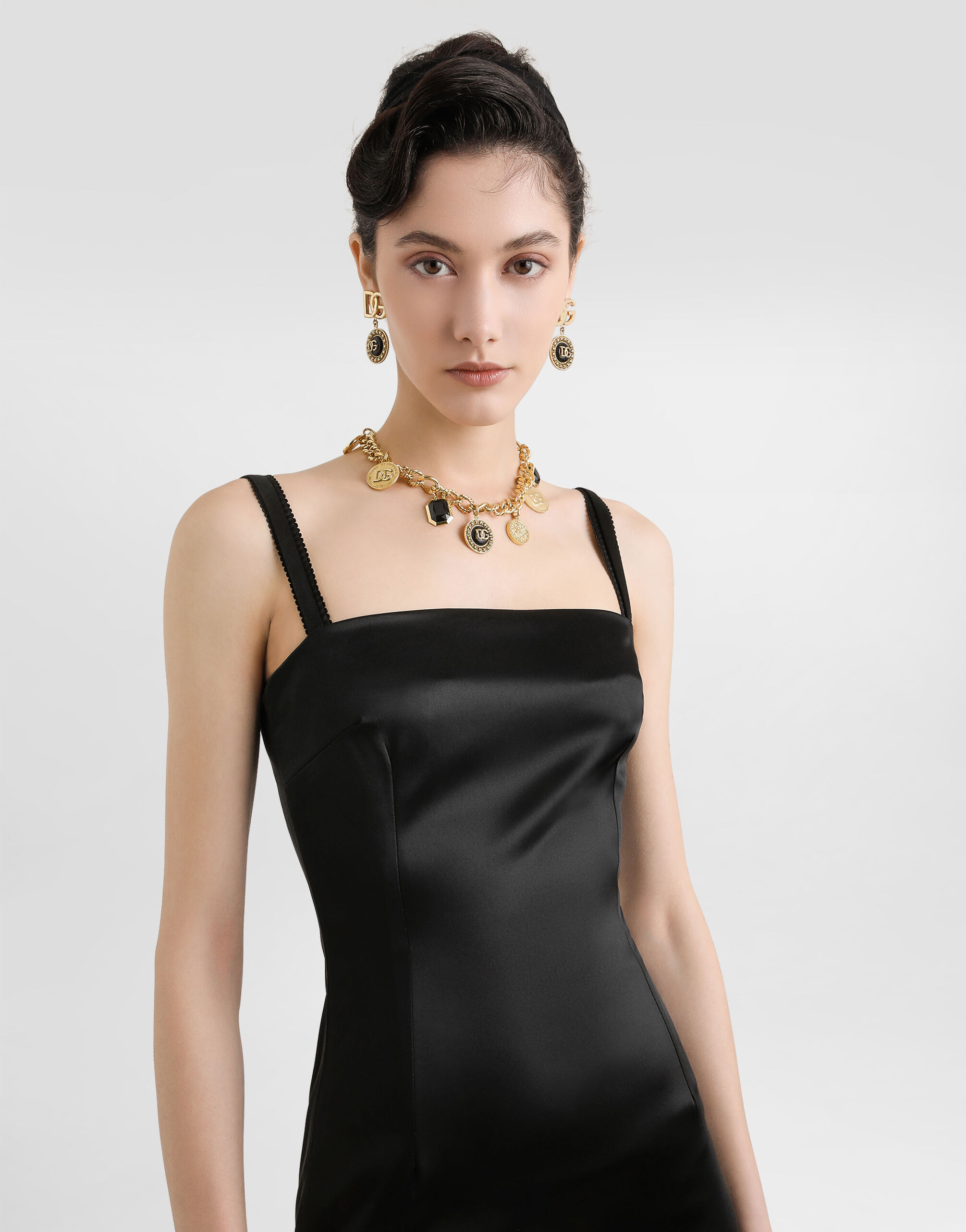 Stretch satin dress - 2