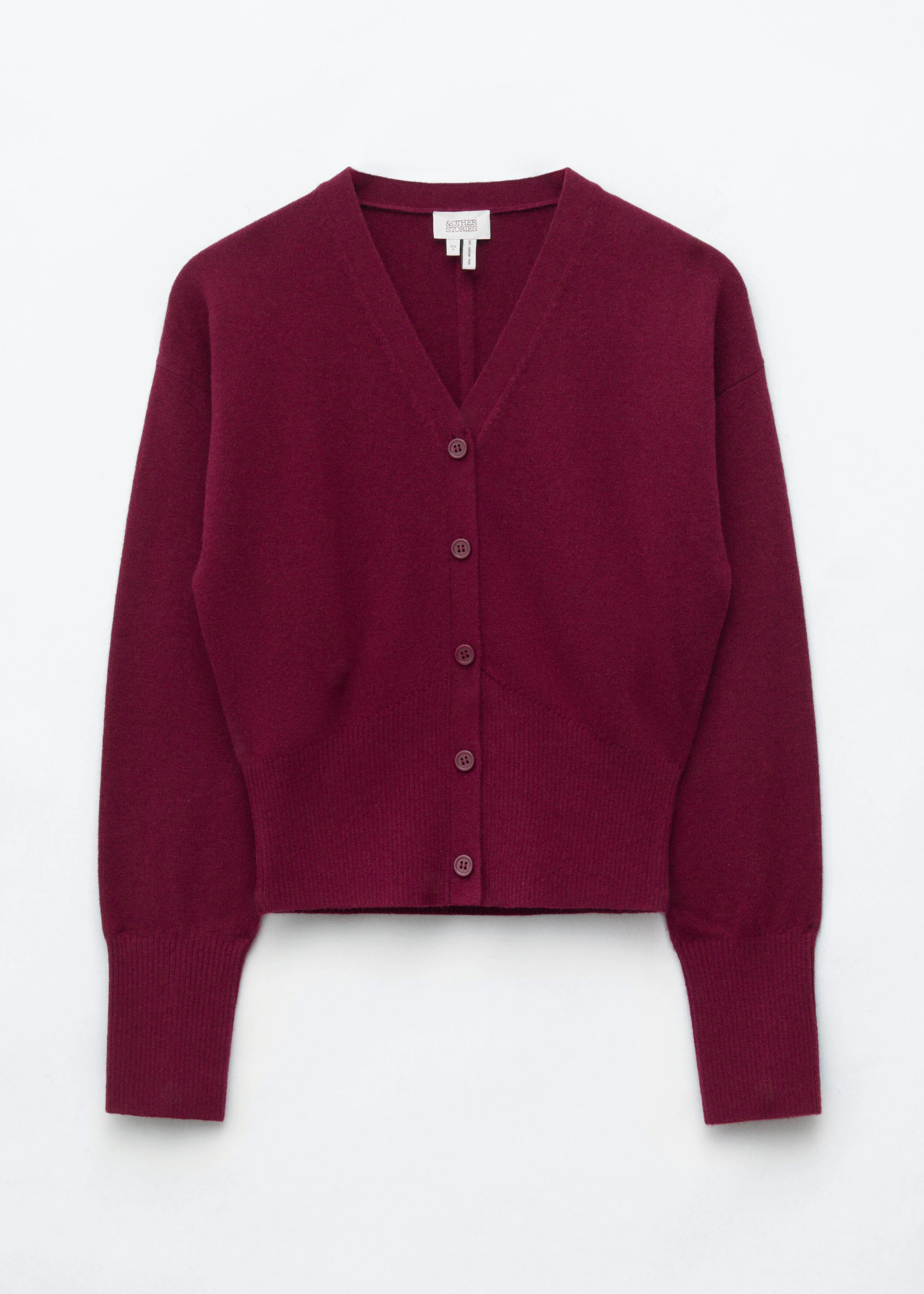 Wool Corset Rib Cardigan - 1