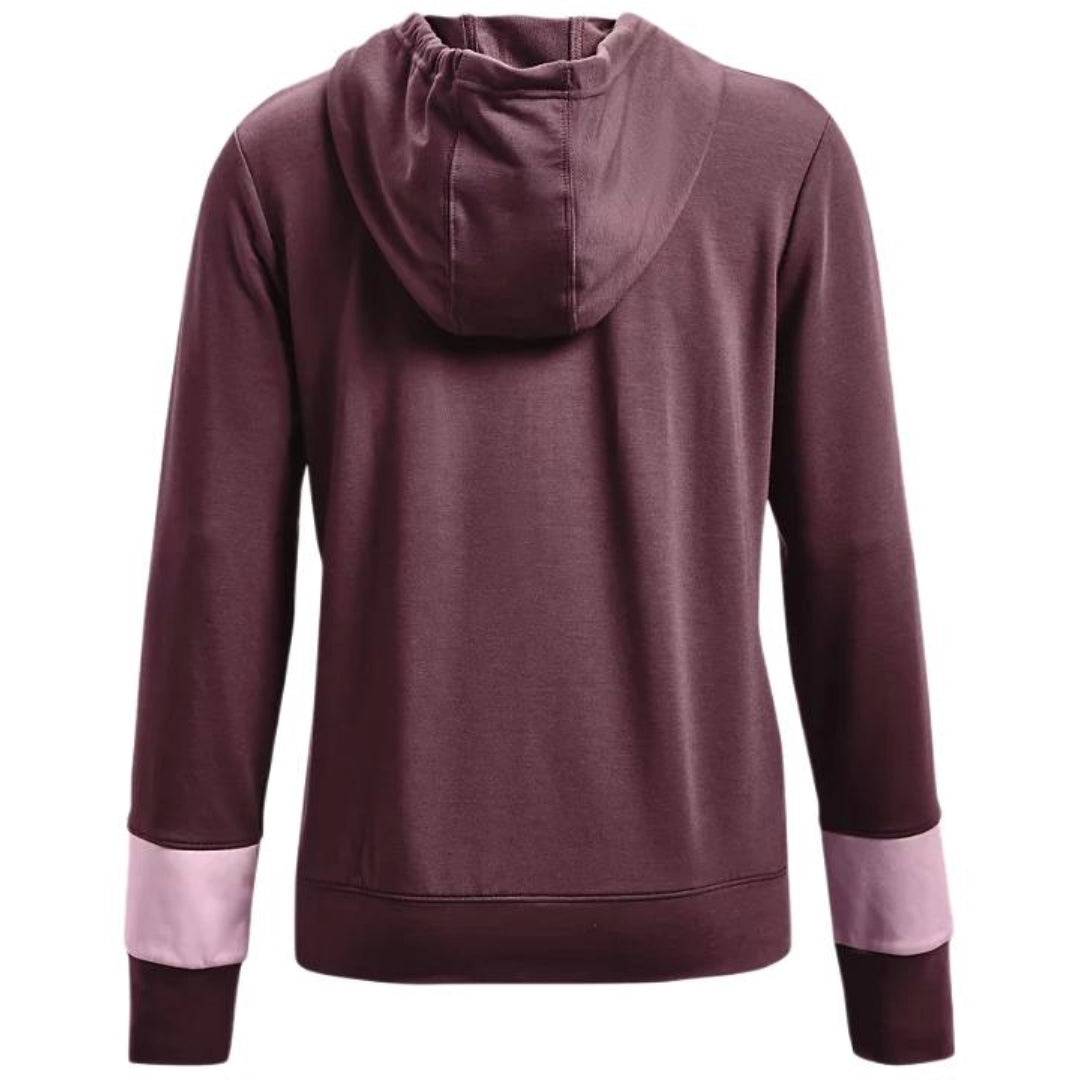 (WMNS) Under Armour Rival Terry Jacket 'Burgundy' 1370941-554 - 2