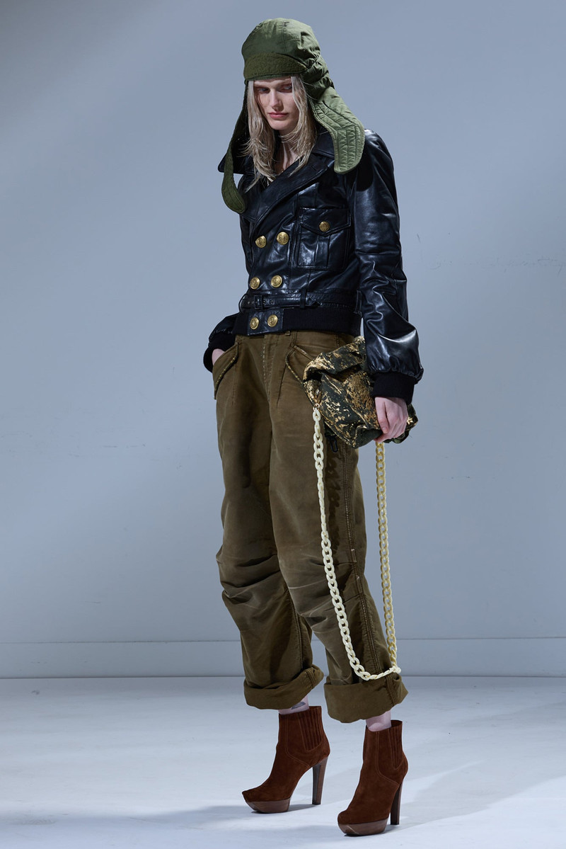 R13 RELAXED LEATHER PEACOAT outlook