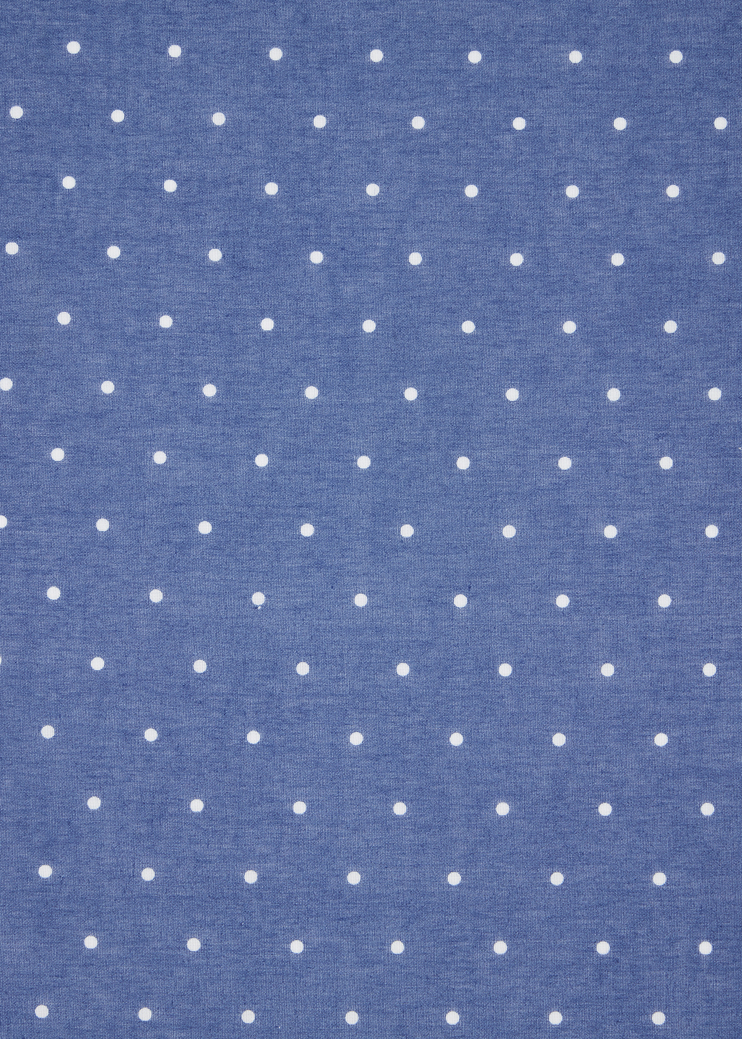 Blue Polka Dot Cotton Pocket Square - 4