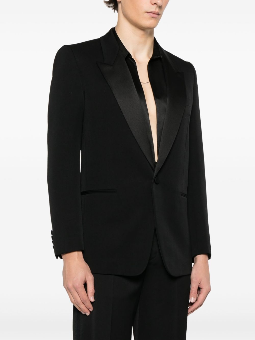 wool blazer - 3