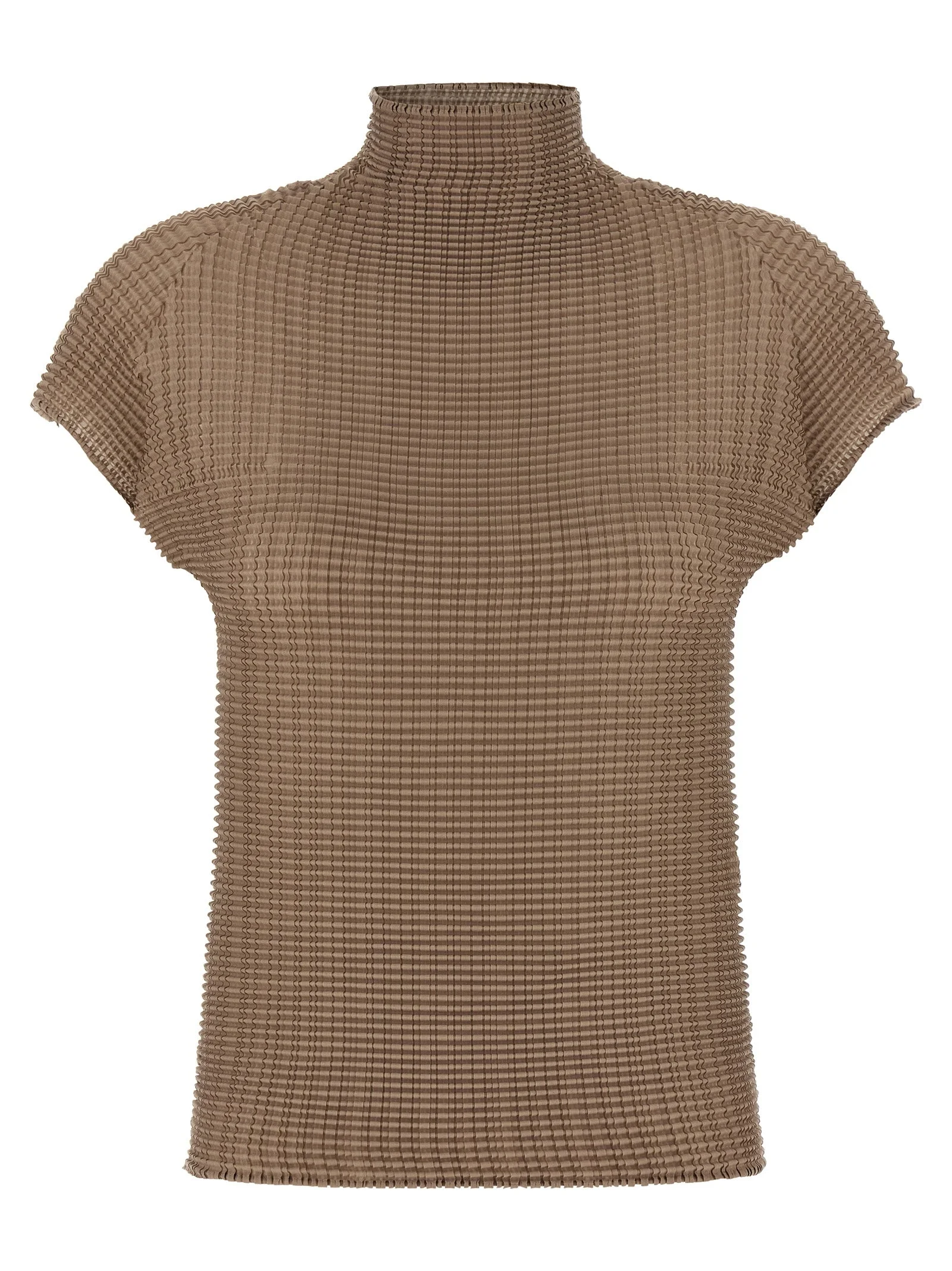 Wooly Pleats-66 T-Shirt Beige - 1