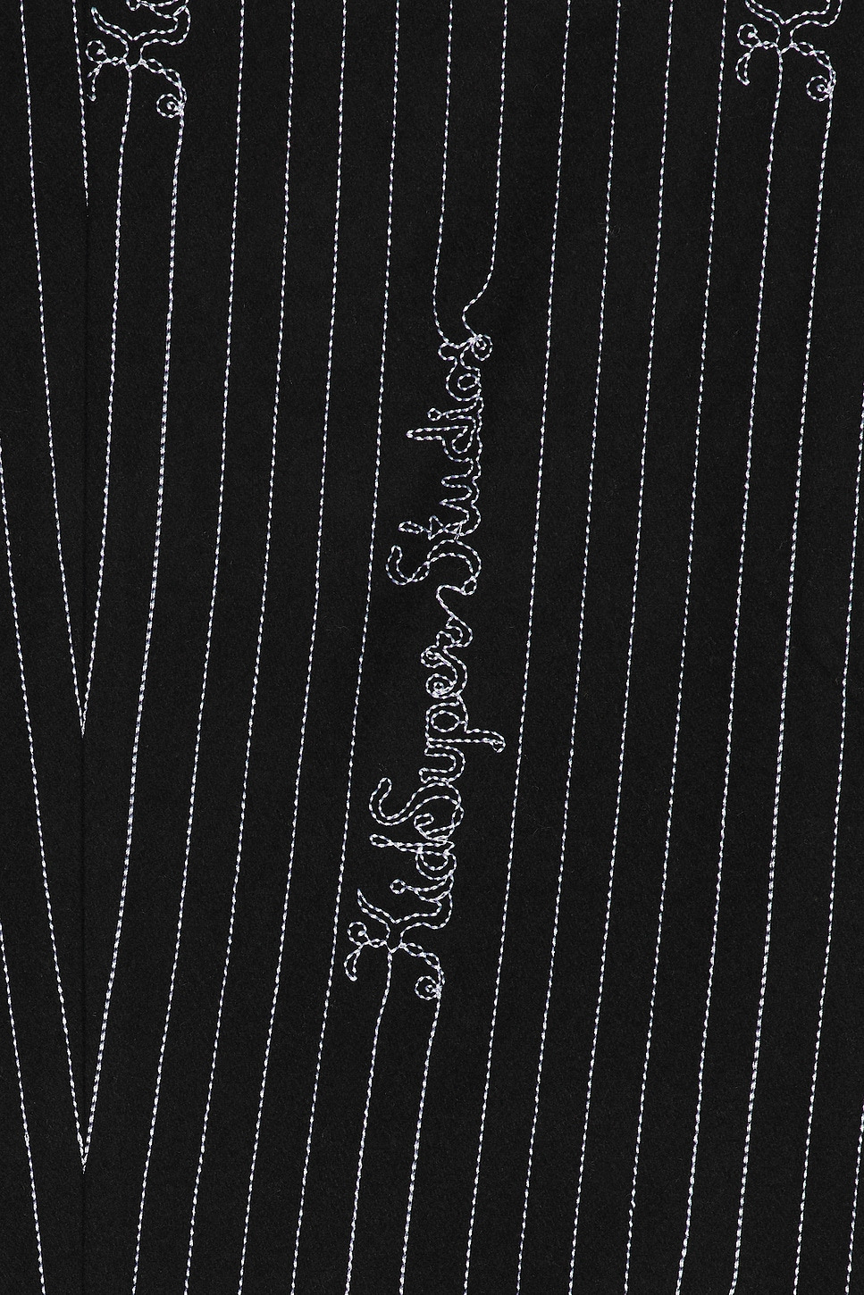Embroidered Ks Pinstripe Suit Bottom - 3
