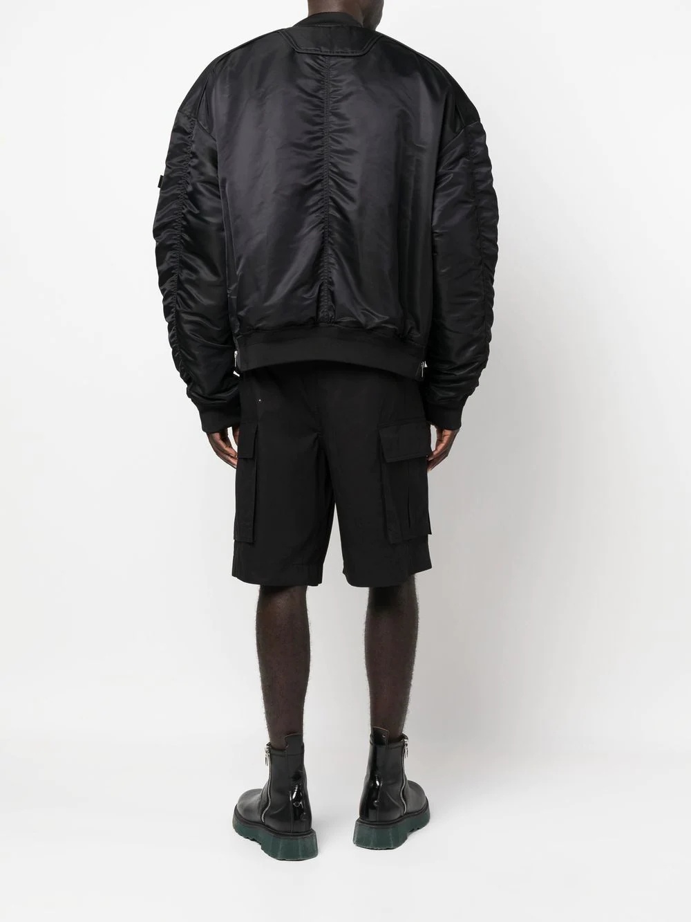 zip-up hooded bomber jacket - 6