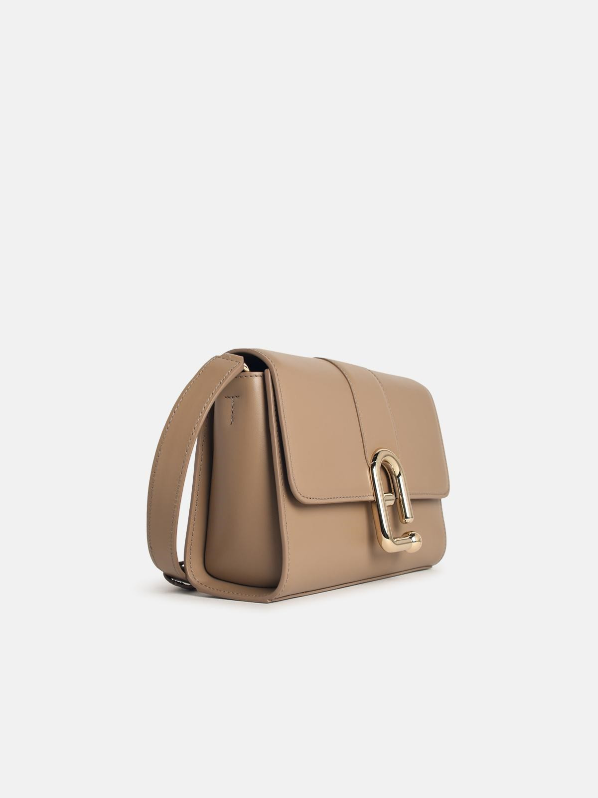 'URBAN S' BEIGE LEATHER CROSSBODY BAG - 2