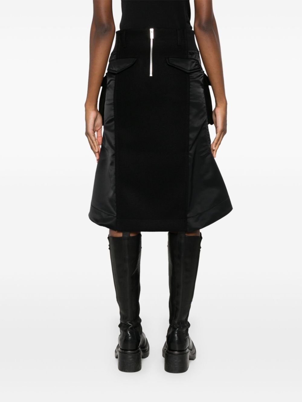 panelled midi skirt - 4