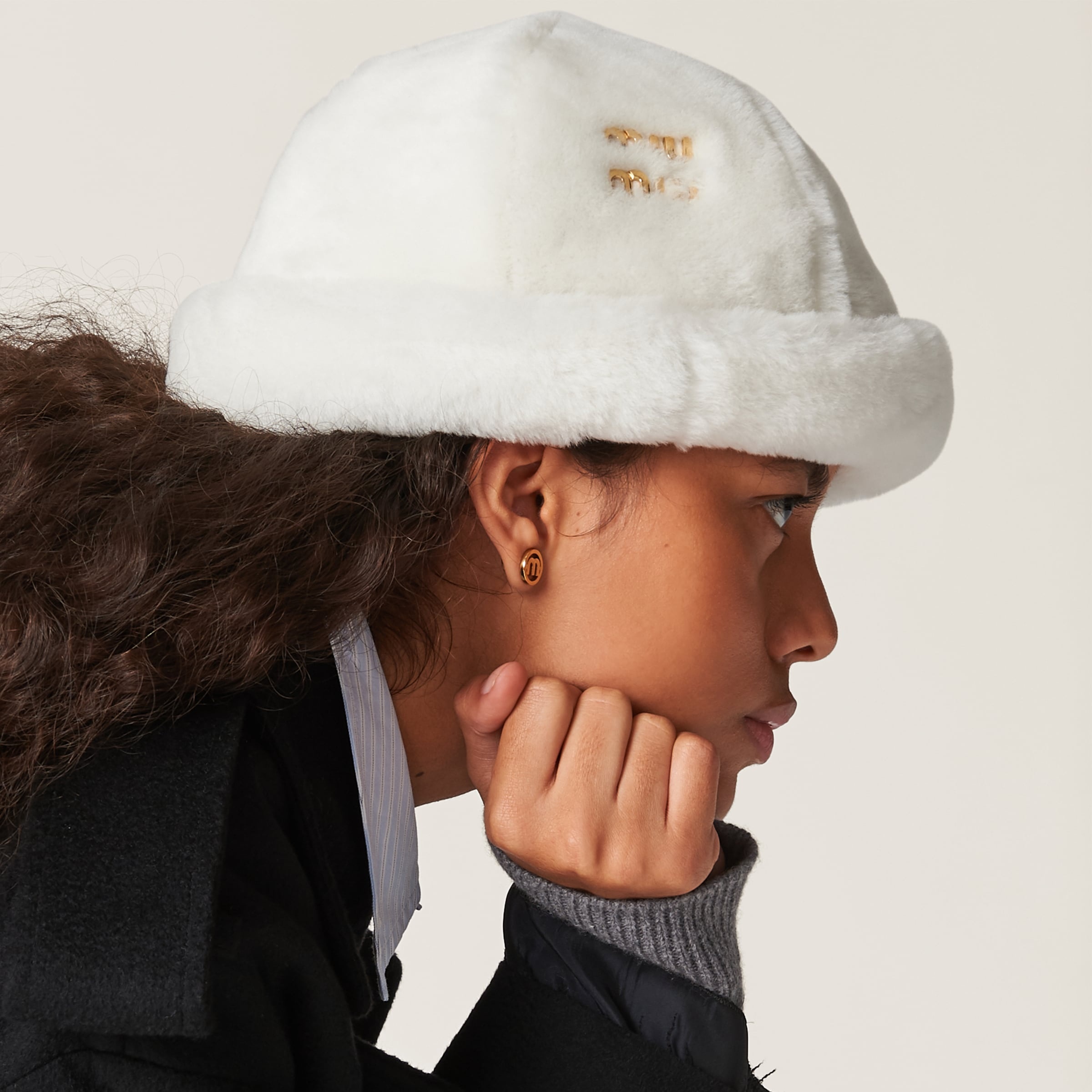 Shearling hat - 1