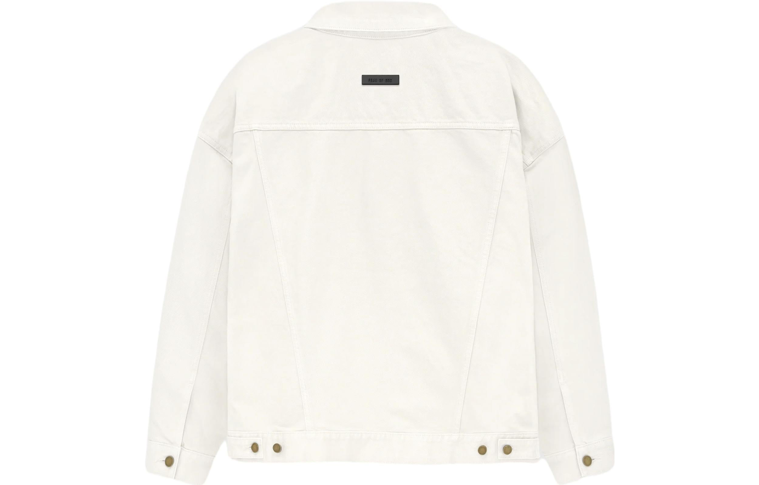 Fear of God Essentials FW23 Denim Jacket 'Cloud Dancer' 202BT234271F - 3