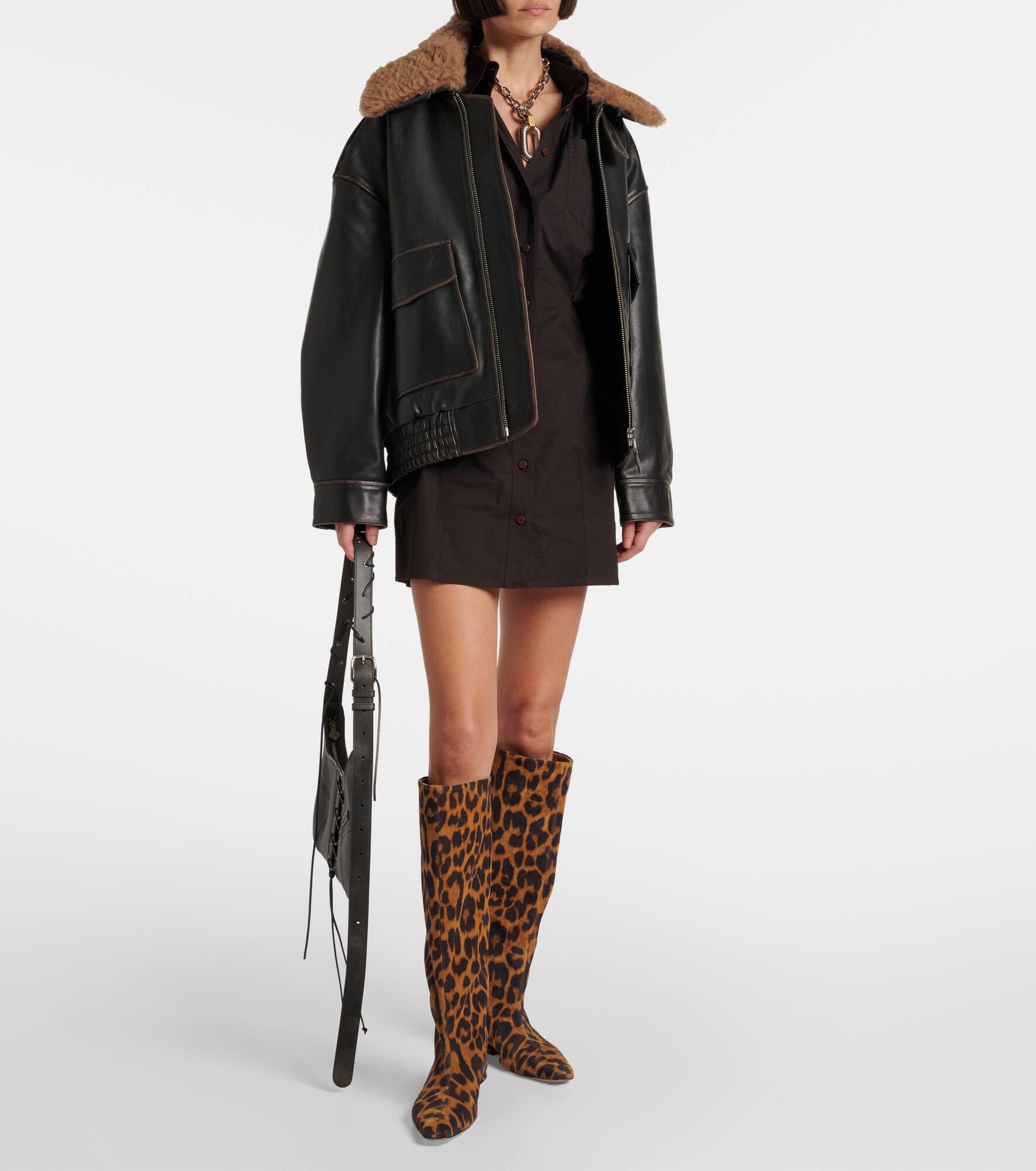 Bettina 25 suede knee-high boots - 3