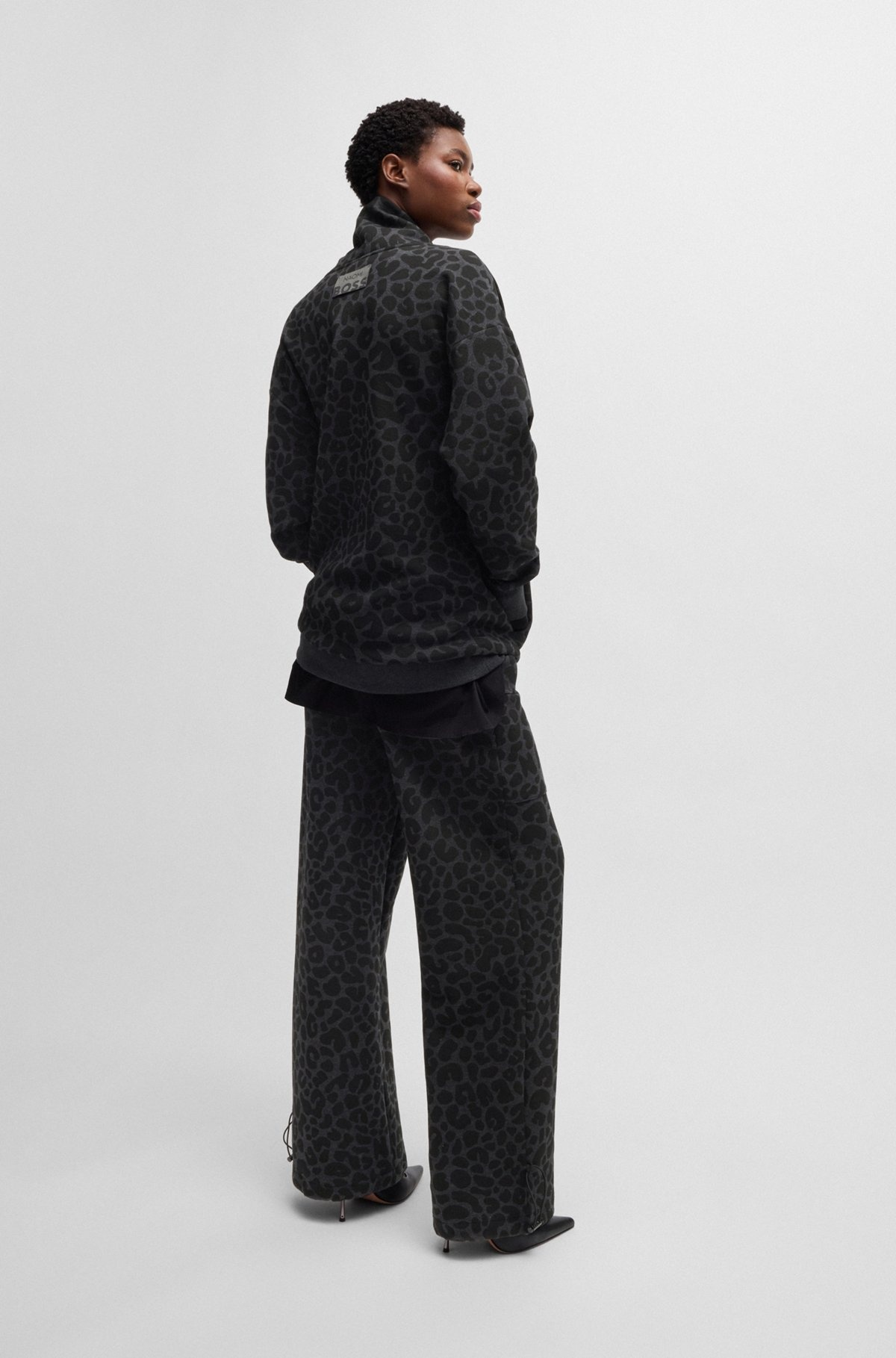 NAOMI X BOSS ANIMAL-PRINT SWEATSHIRT WITH ENERGEAR™ - 5