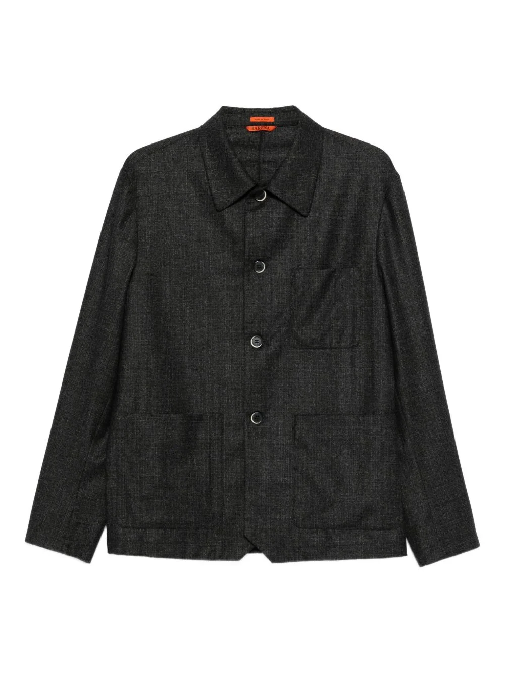button-fastening patch-pocket jacket - 1