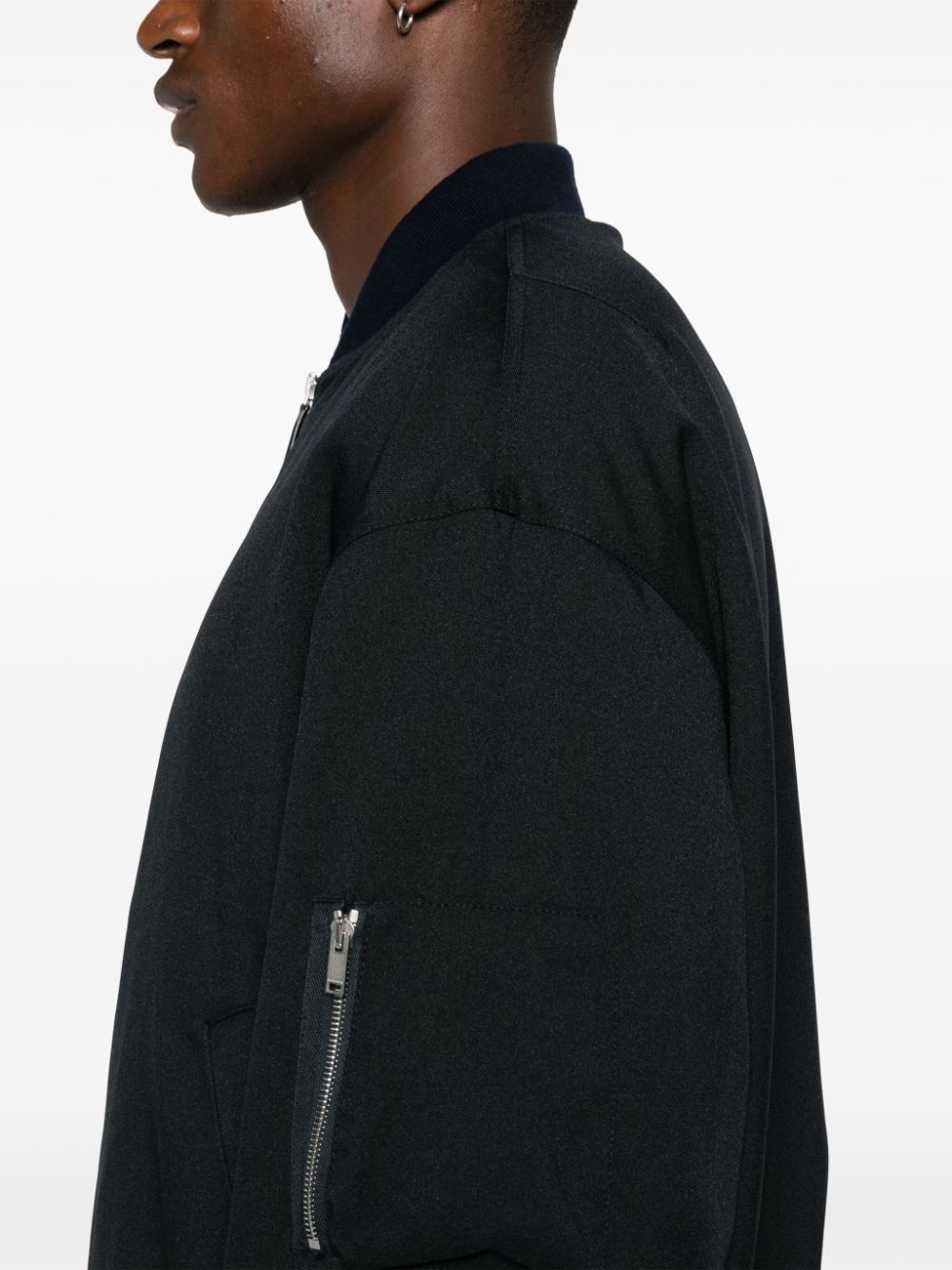 gabardine bomber jacket - 5