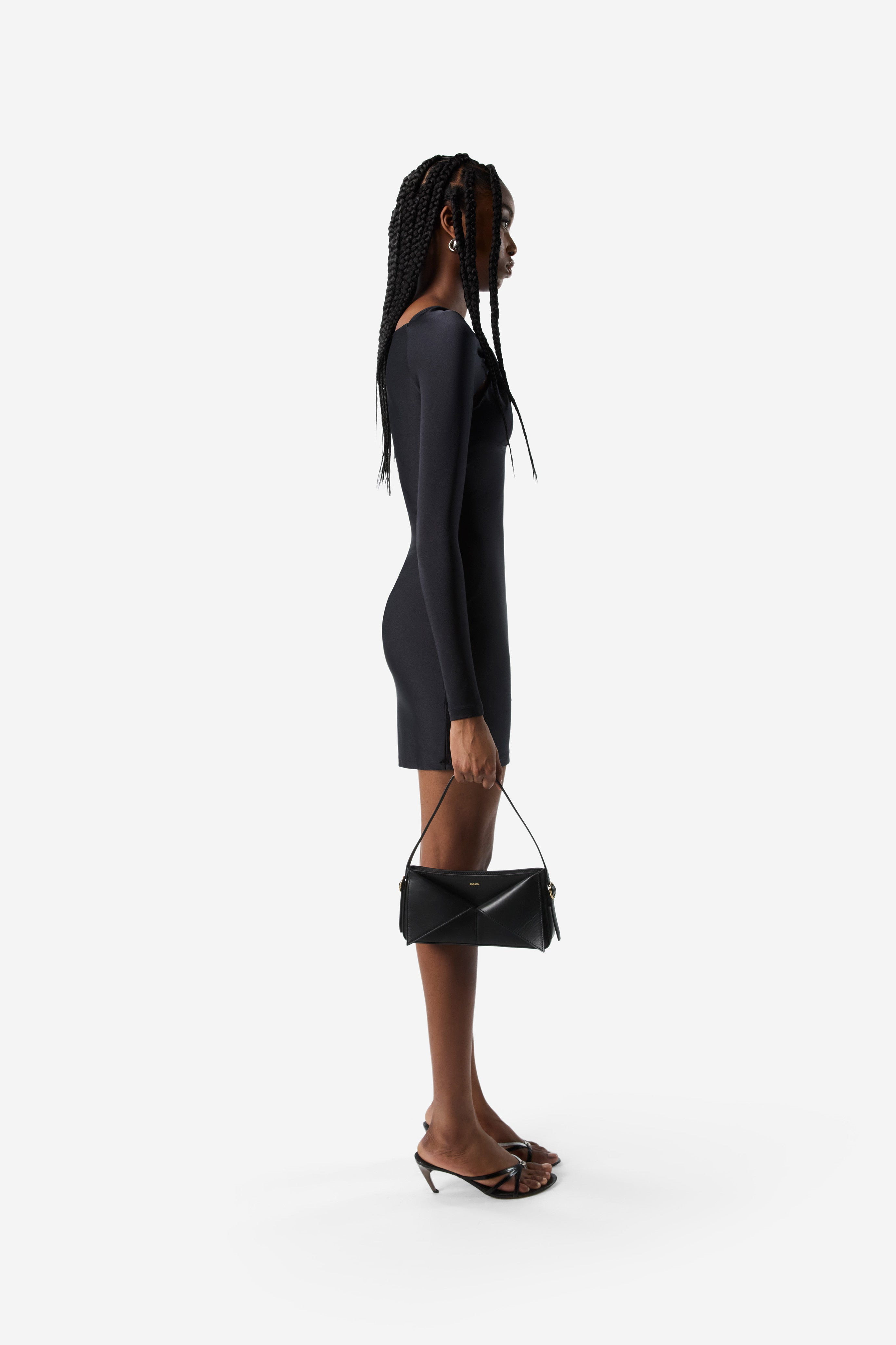 Twisted Cut-Out Jersey Dress - 3