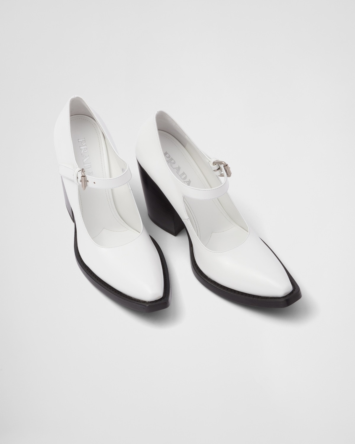 Brushed leather pumps - 3