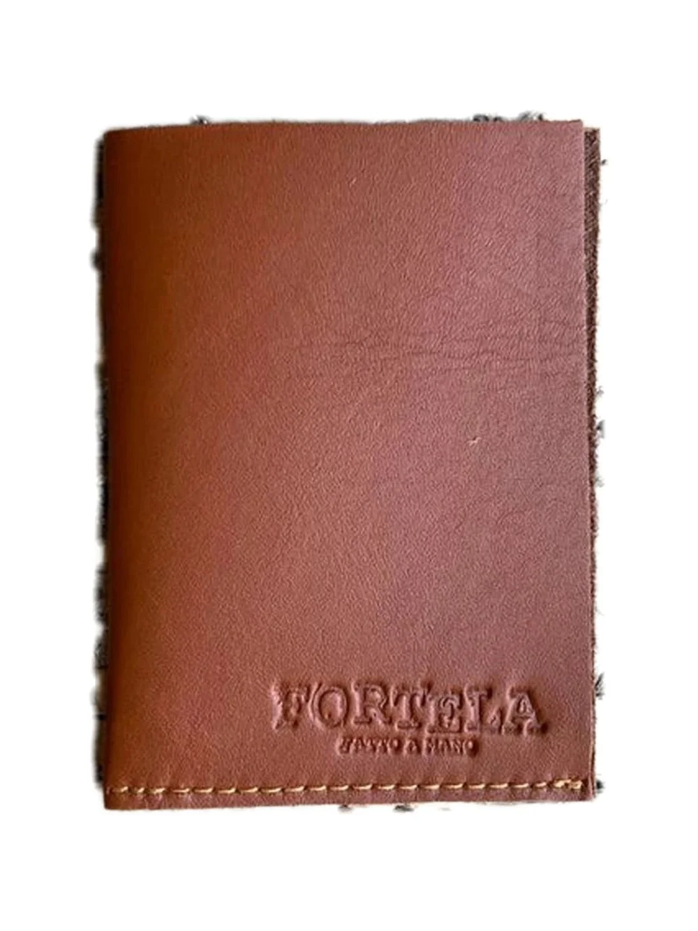 stitched trim leather wallet - 1