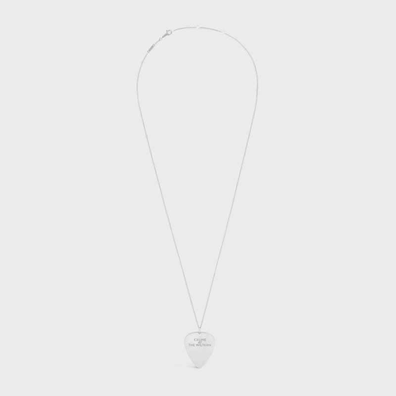 Celine At the Wiltern Mediator Necklace in Brass with Rhodium finish 1