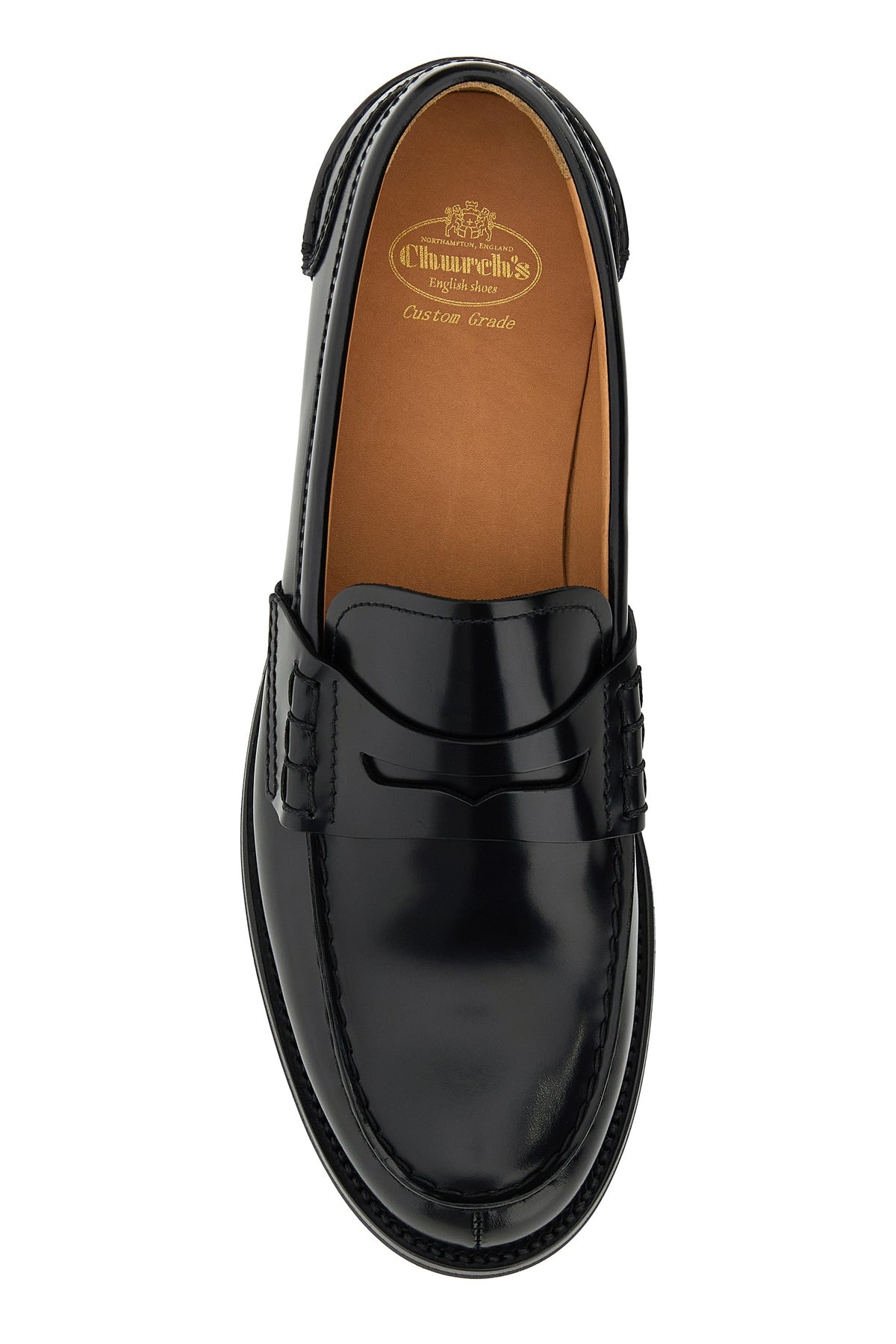Black leather Pembley loafers - 4