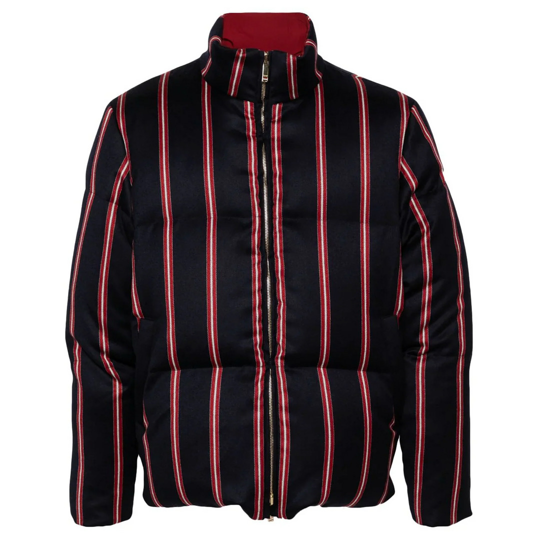 Downfill 4-Bar Reversible Puffer Jacket - 1