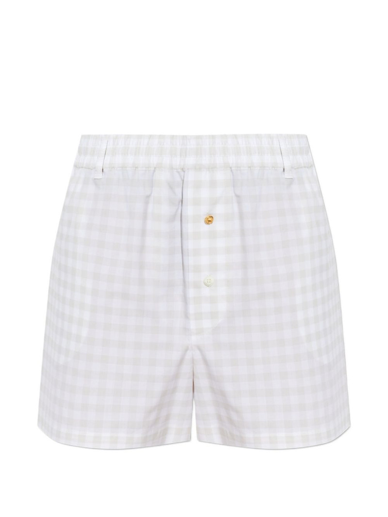 gingham-pattern shorts 1