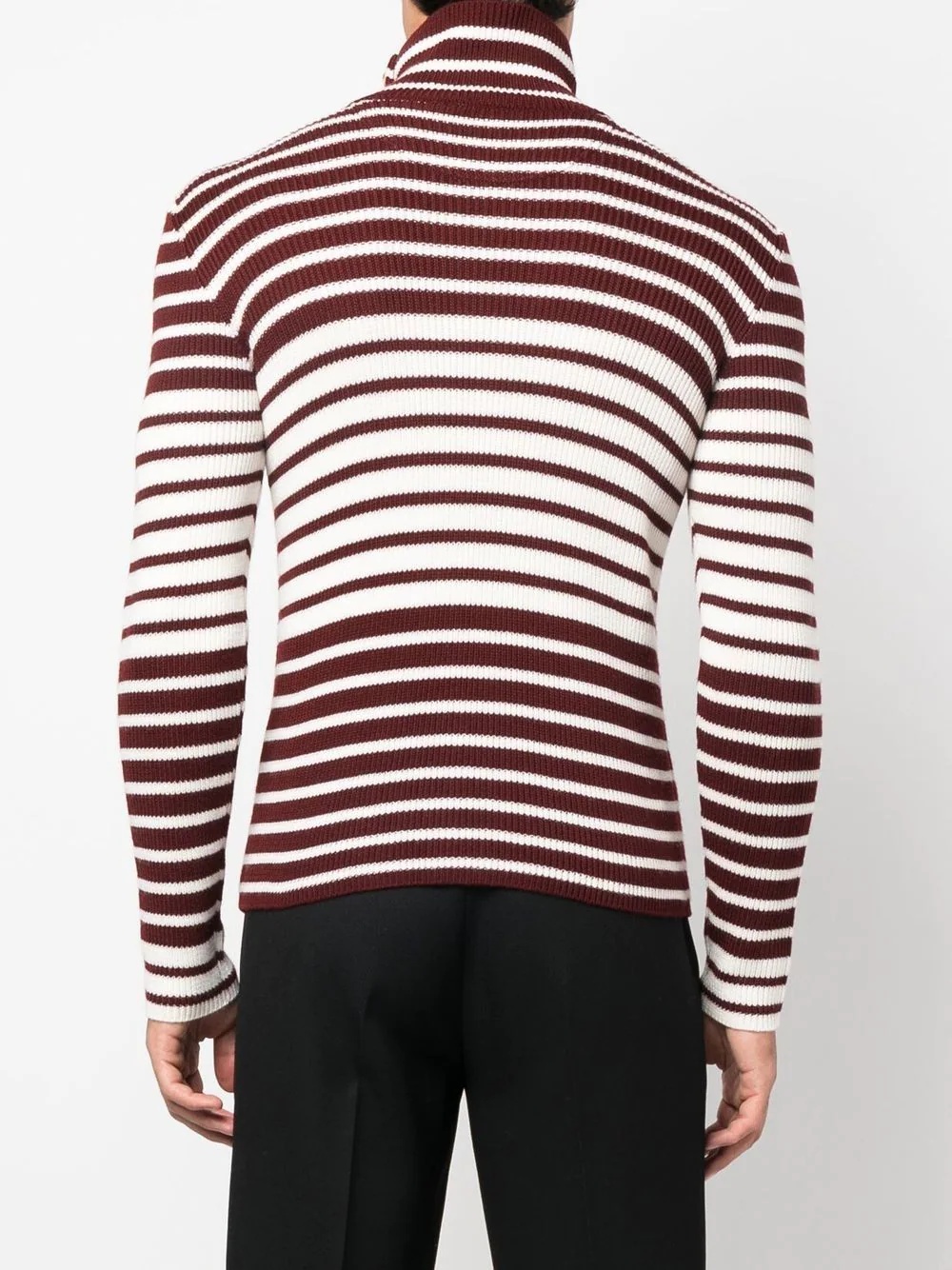 striped wool jumper - 4