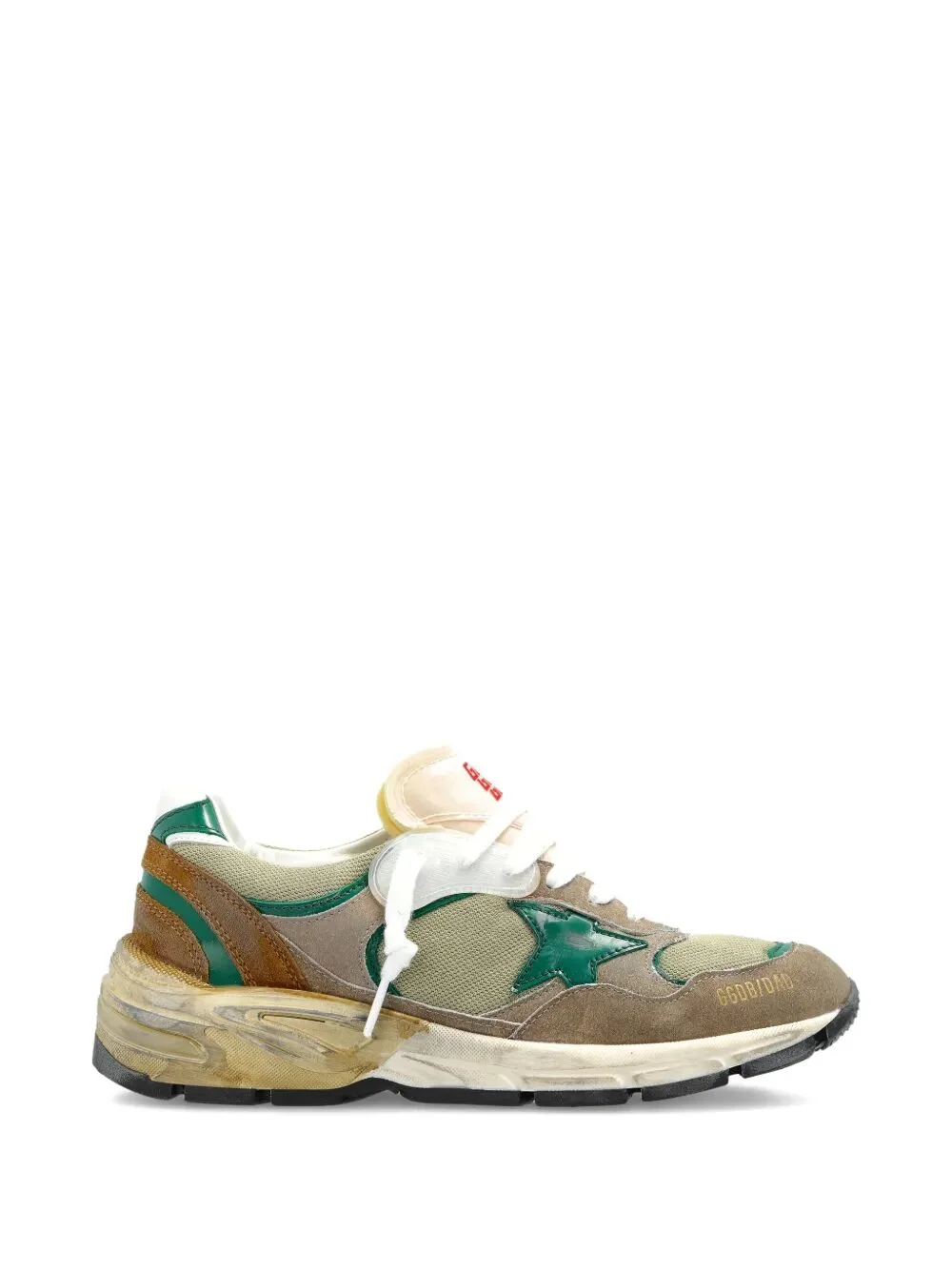 Golden Goose Women "Running Dad" New Nylon And Leather Upper Suede Toe And Spur Leather Star And Hee - 1