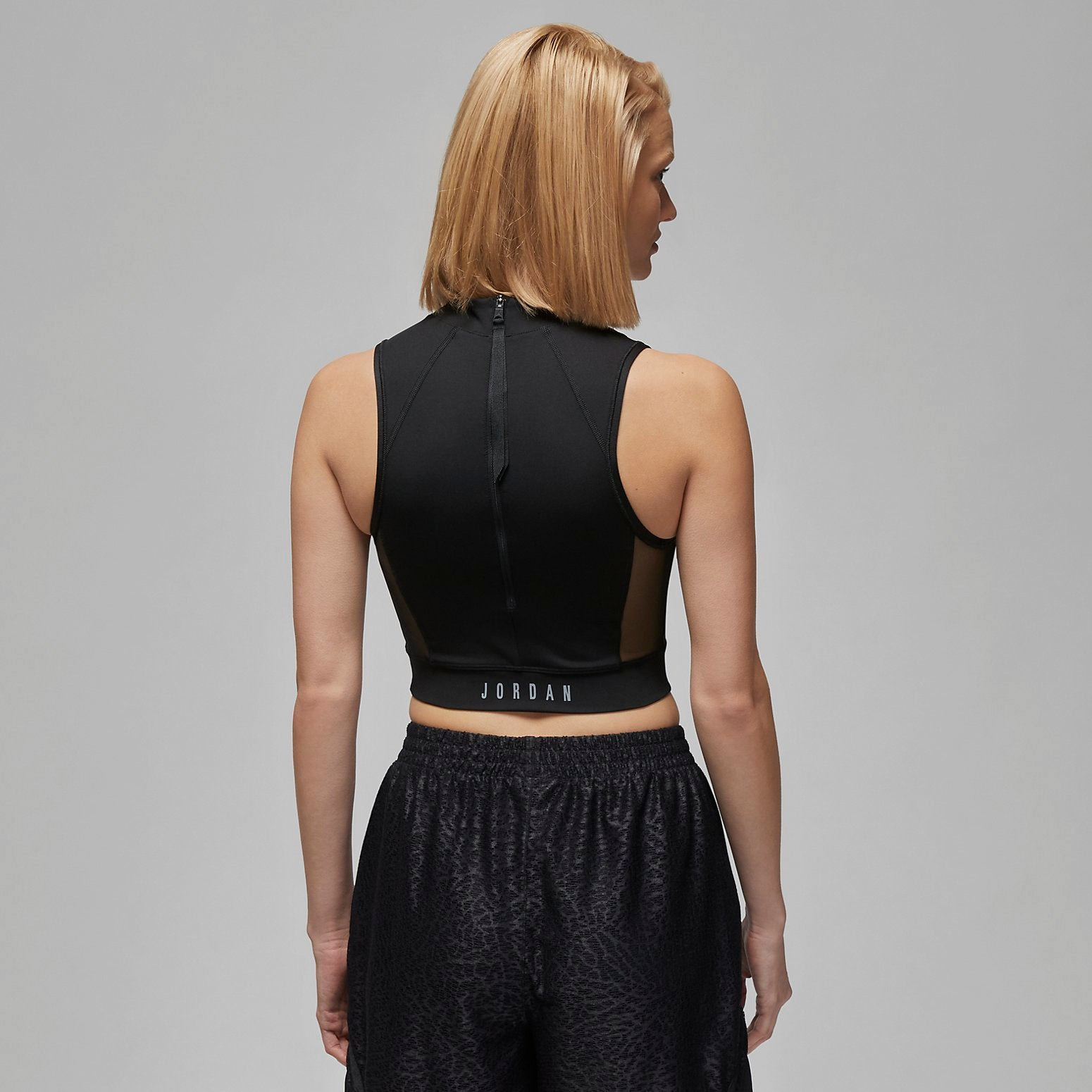 (WMNS) Air Jordan Sport Crop Top 'Black' DZ3235-010 - 5