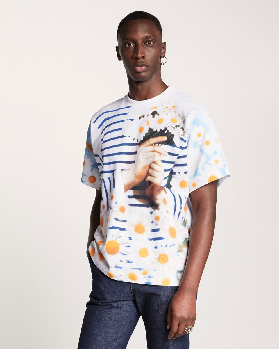 Jean Paul Gaultier ss15 trompe l'oeil portrait tee S - 4