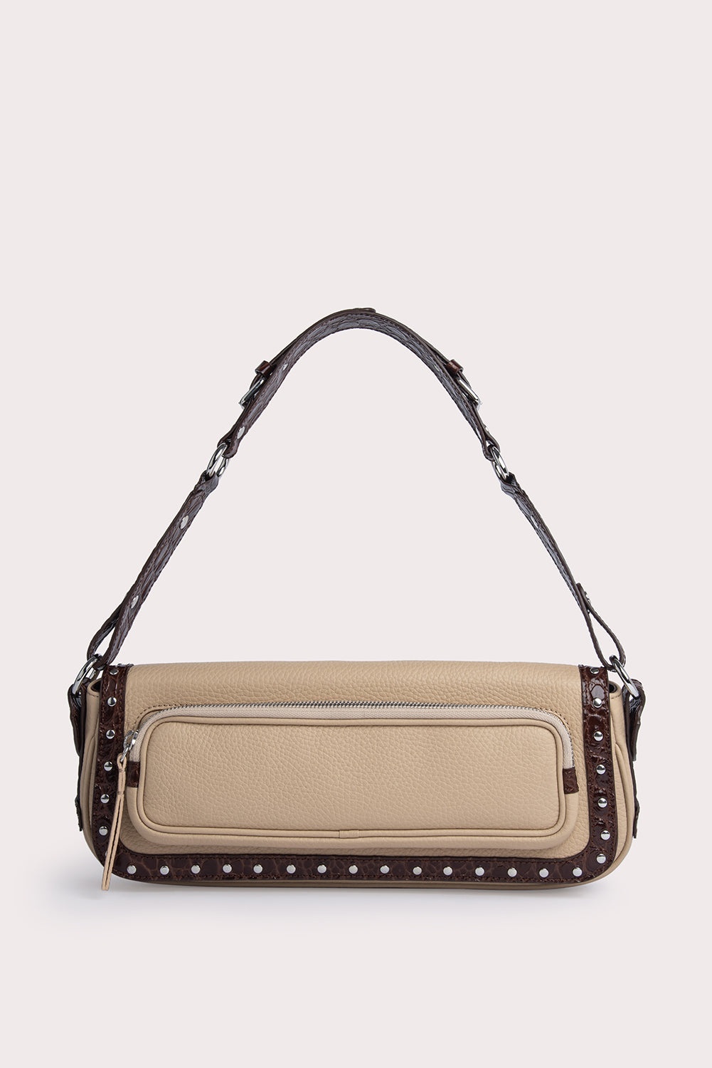 Maddy Sequoia and Kraft Croco and Flat Grain Leather - 1