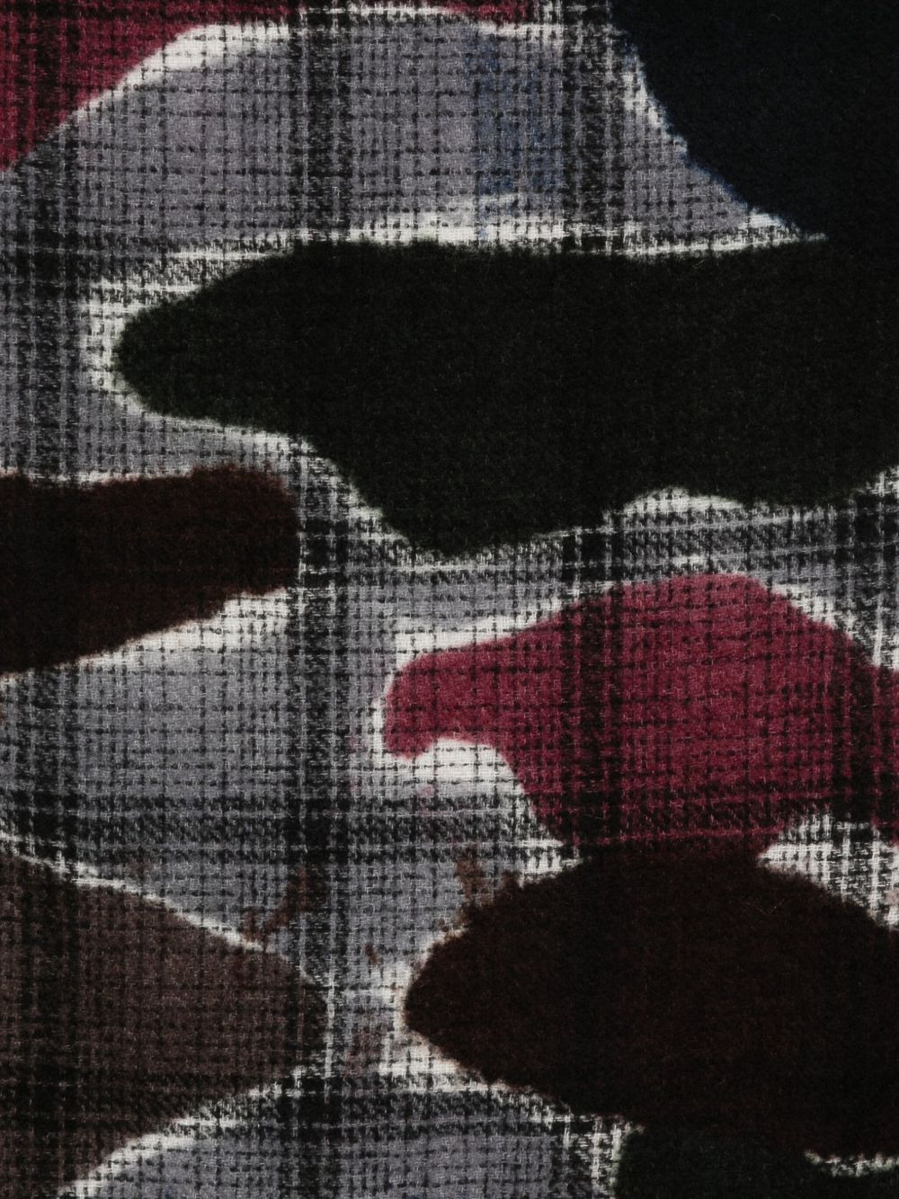 abstract plaid-check scarf - 2