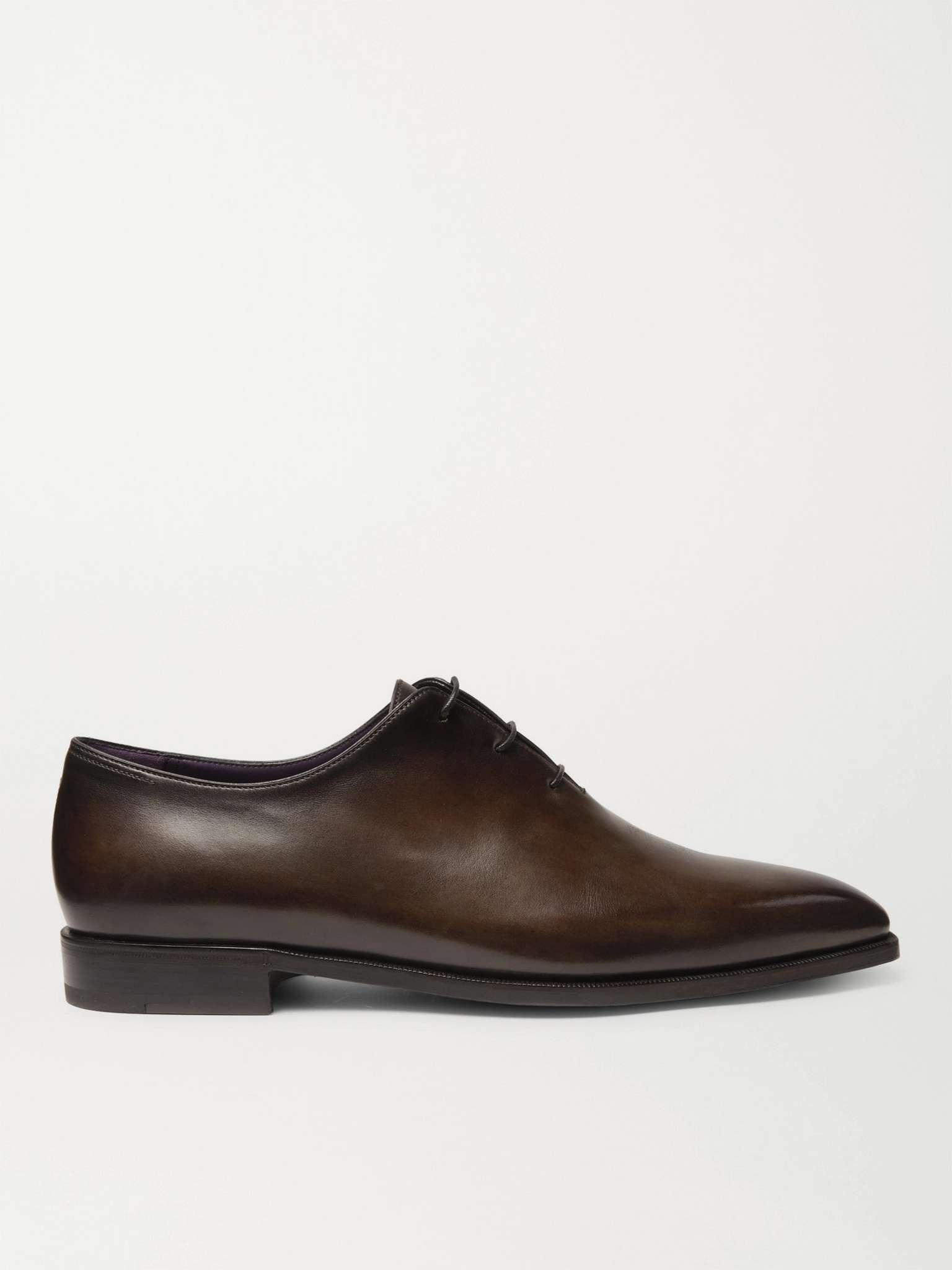 Venezia Whole-Cut Leather Oxford Shoes - 1