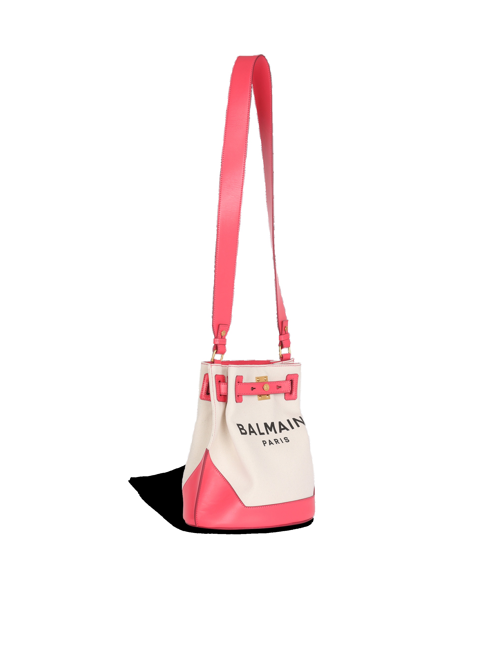 Ccanvas B-Army bucket bag with leather panels 3