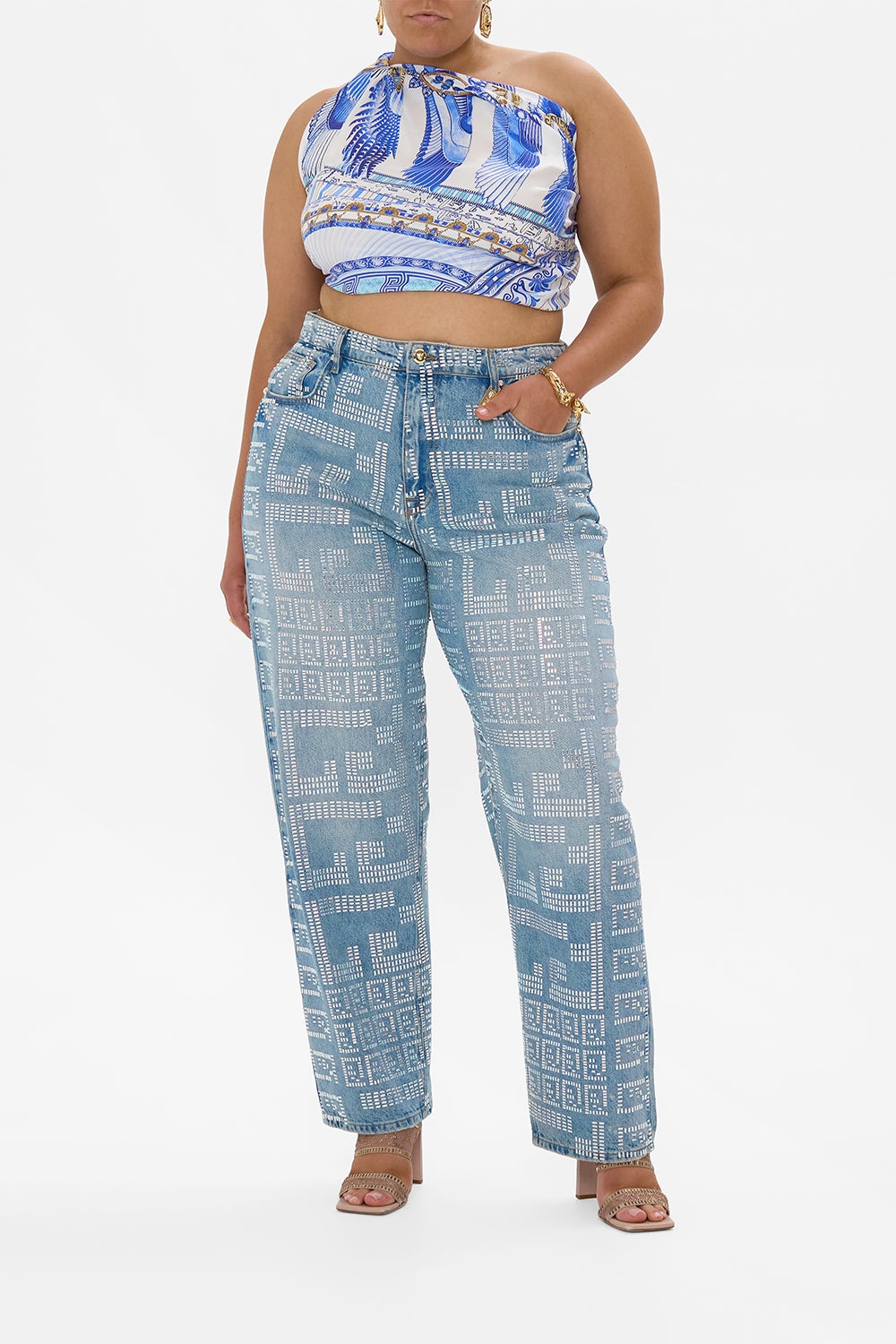 MILLA MYSTIC MONOGRAM GIRLFRIEND JEAN - 9