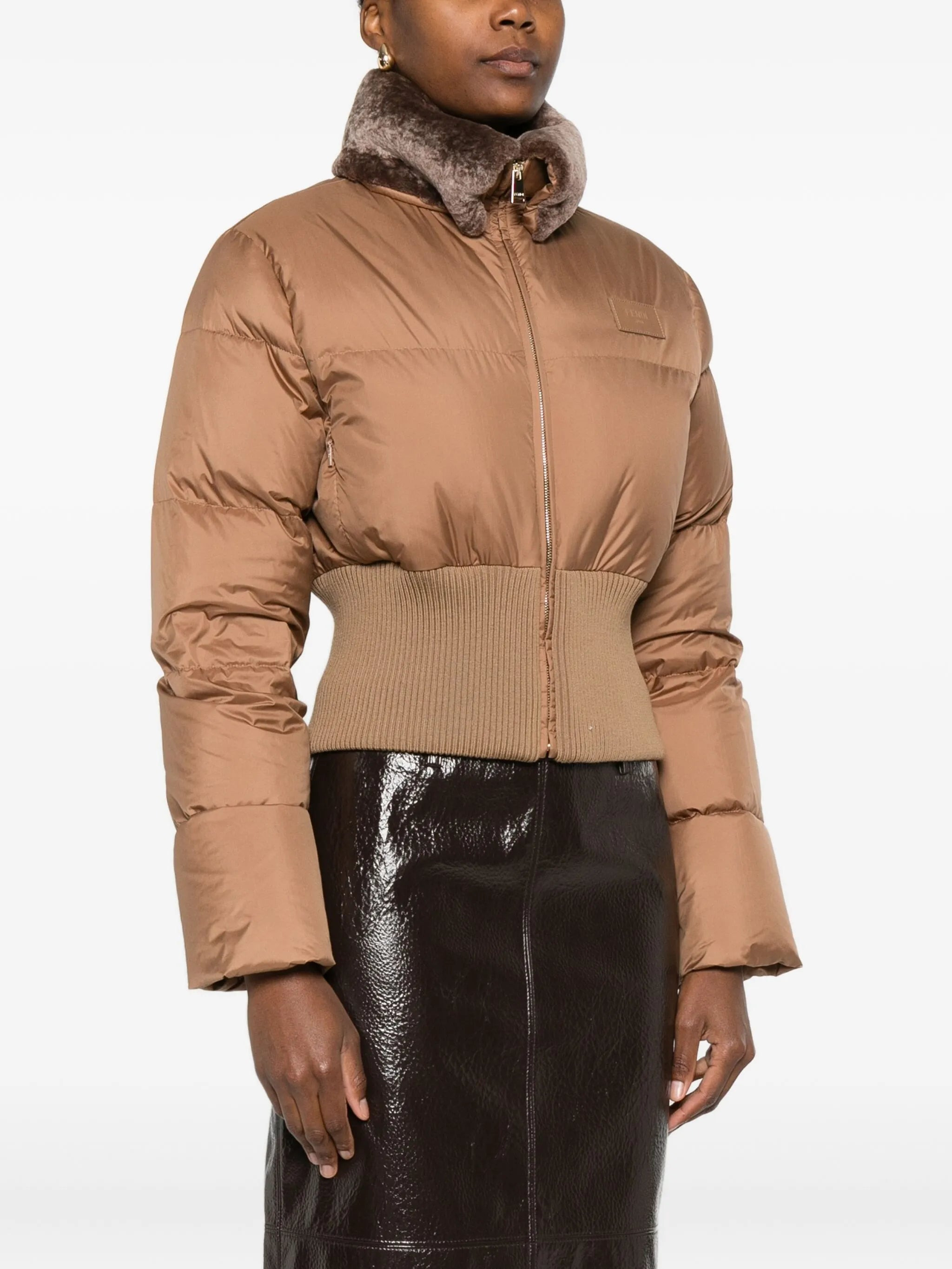 Fendi Shearling-collar Padded Jacket - 3