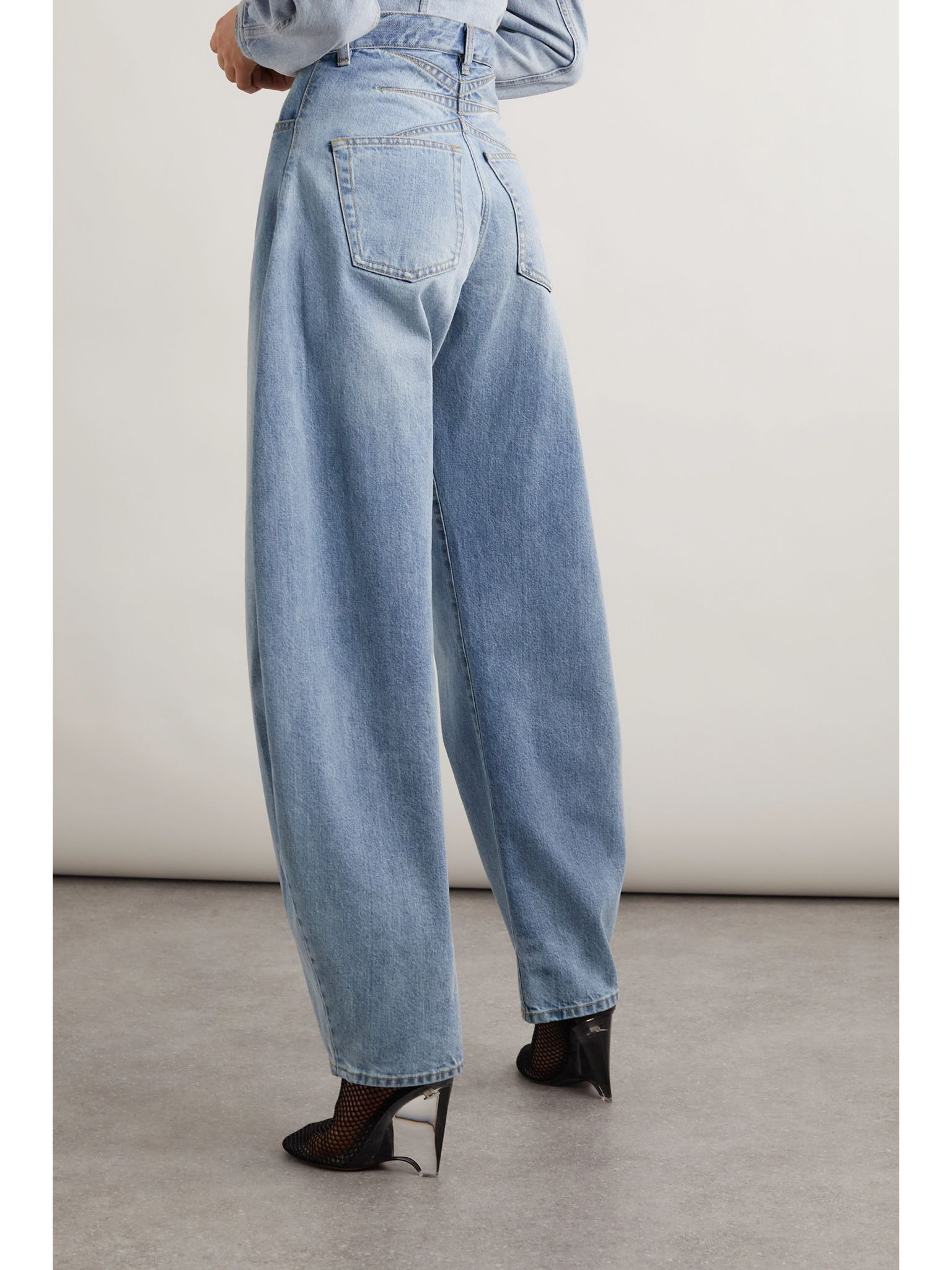 High-rise tapered jeans Blue - 3