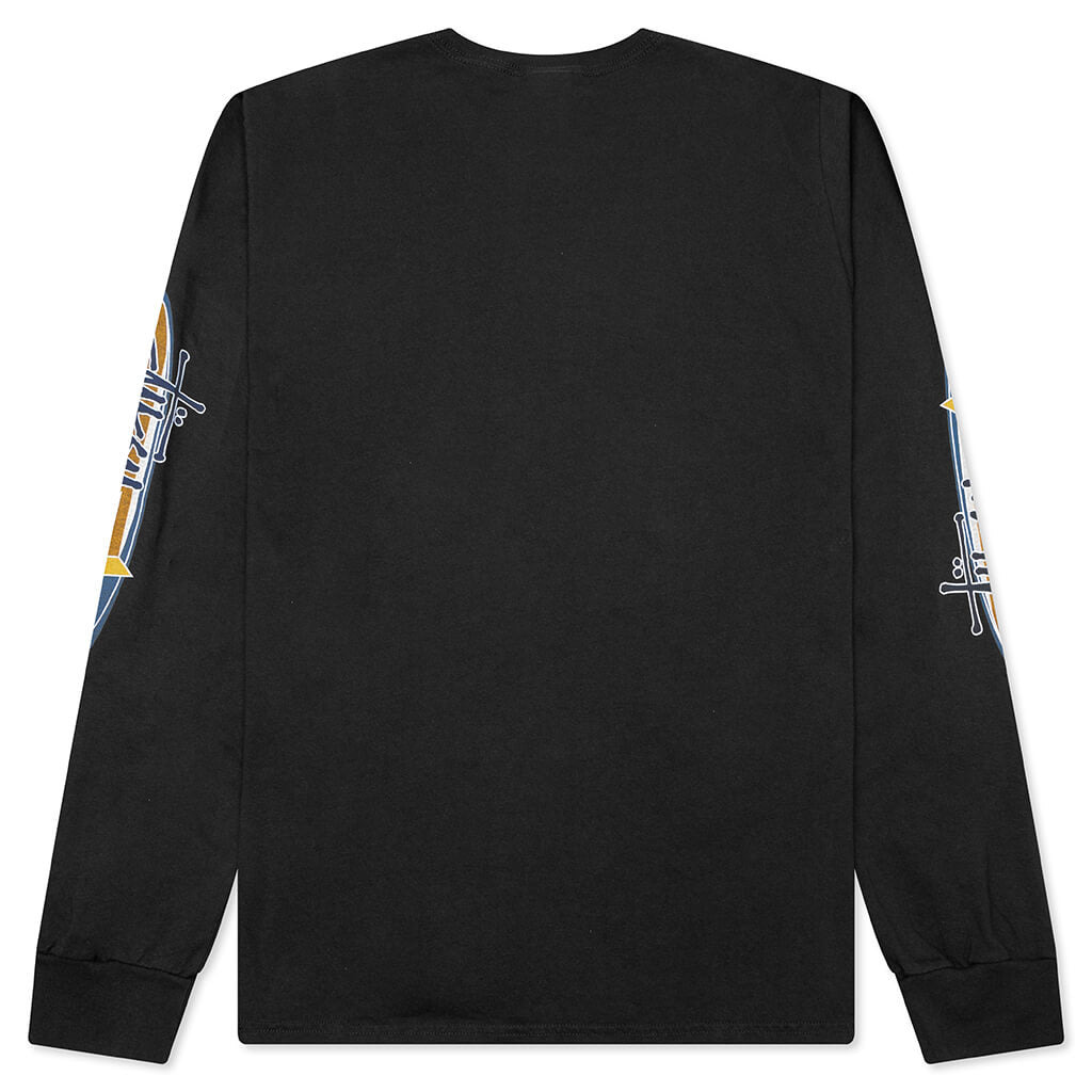 TWO STAR PIGMENT DYED L/S TEE - FADED BLACK - 2