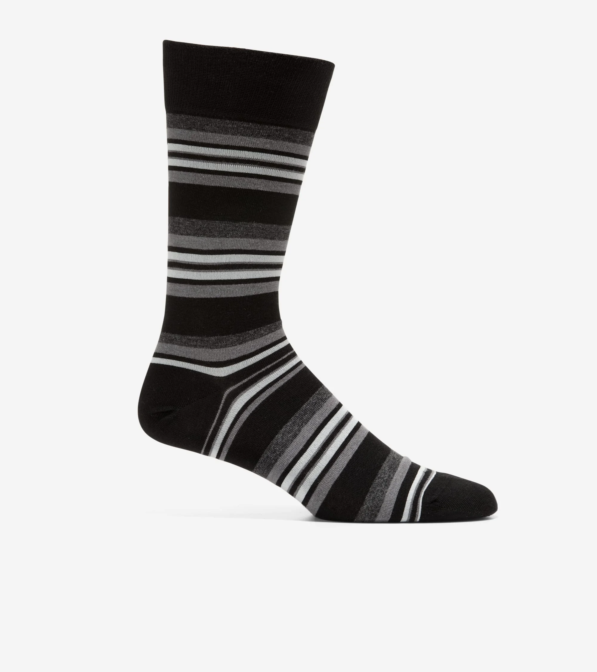 Men's Striped Dress Crew Socks - 1