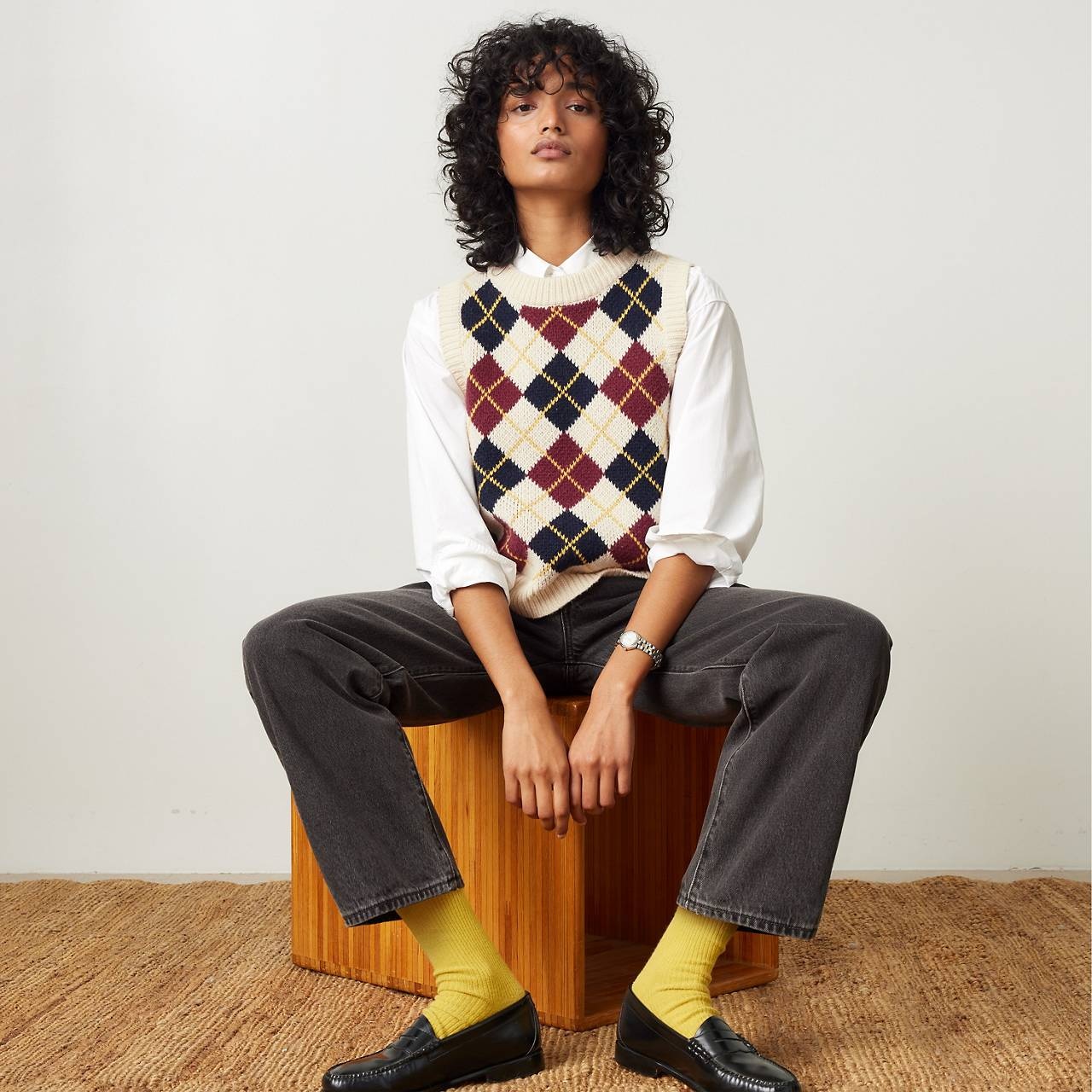 COLLEGIATE ARGYLE VEST - 3